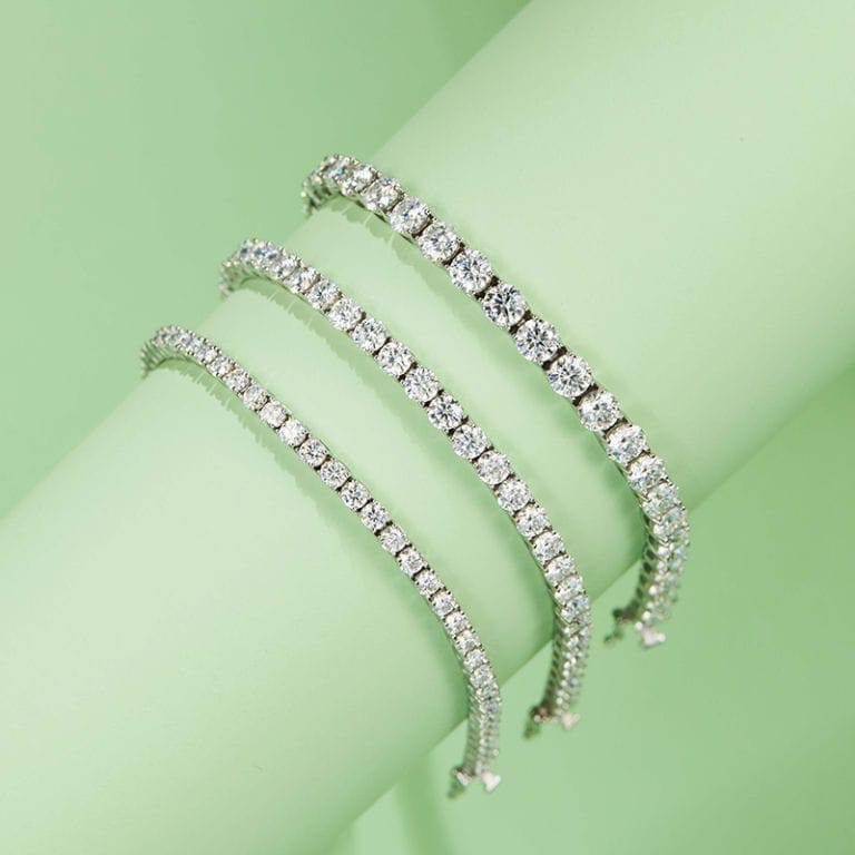 Classic Tennis Bracelet 14k White Gold - IN STOCK - ROVA Brilliance