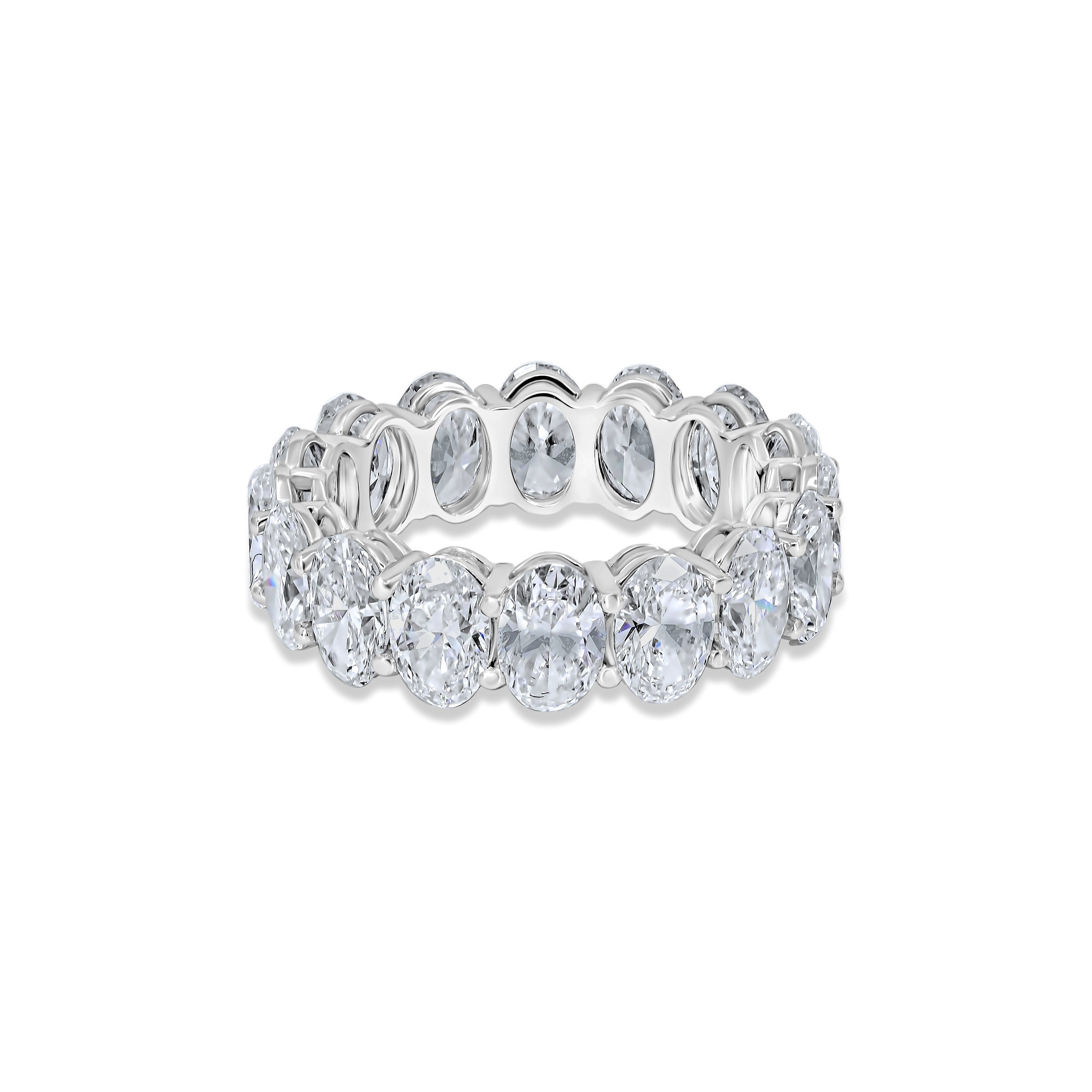 Eternal Radiance Oval Diamond Eternity Band - IN STOCK - ROVA Brilliance