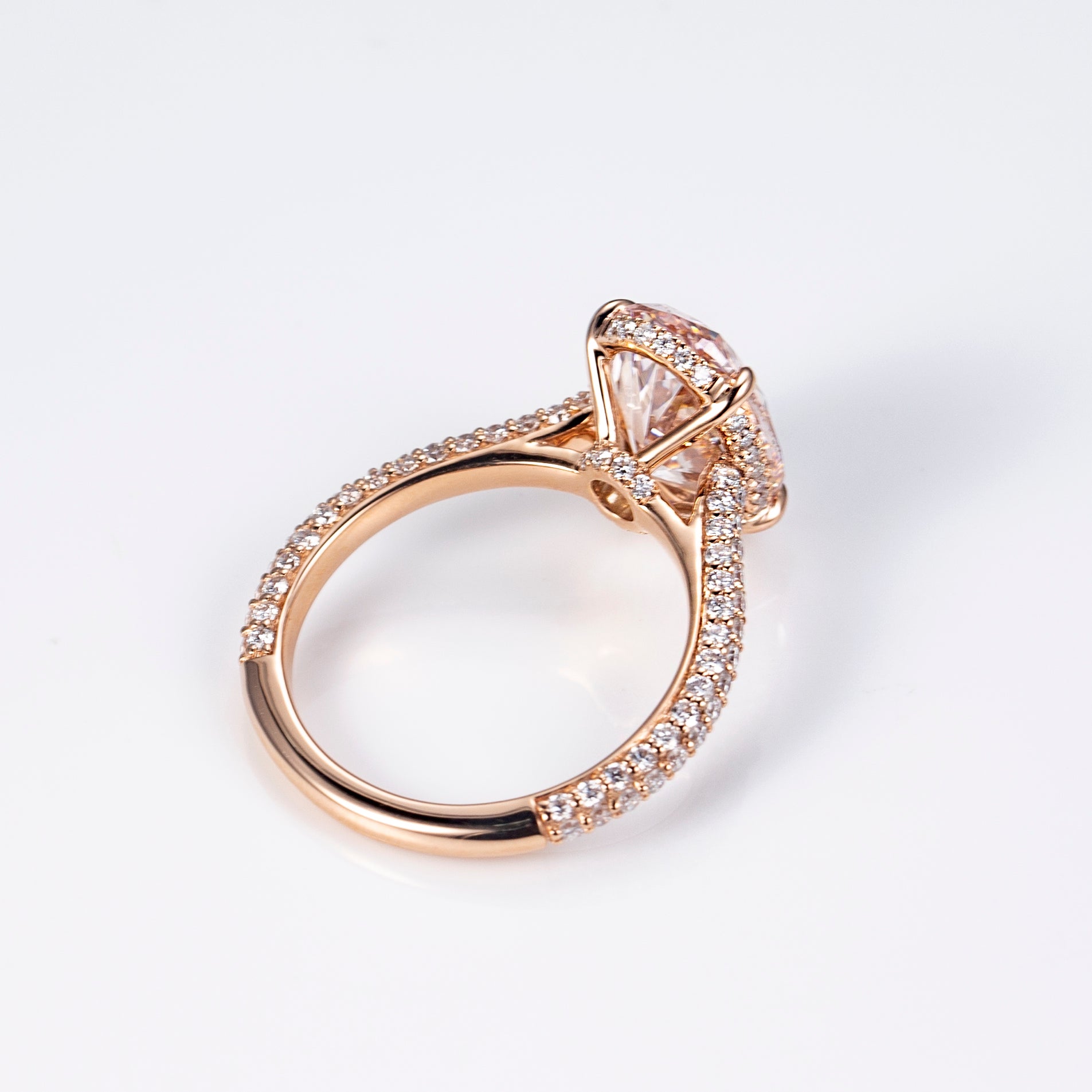 Eternal Blush Oval Pink Diamond Ring - IN STOCK - ROVA Brilliance Lab Grown