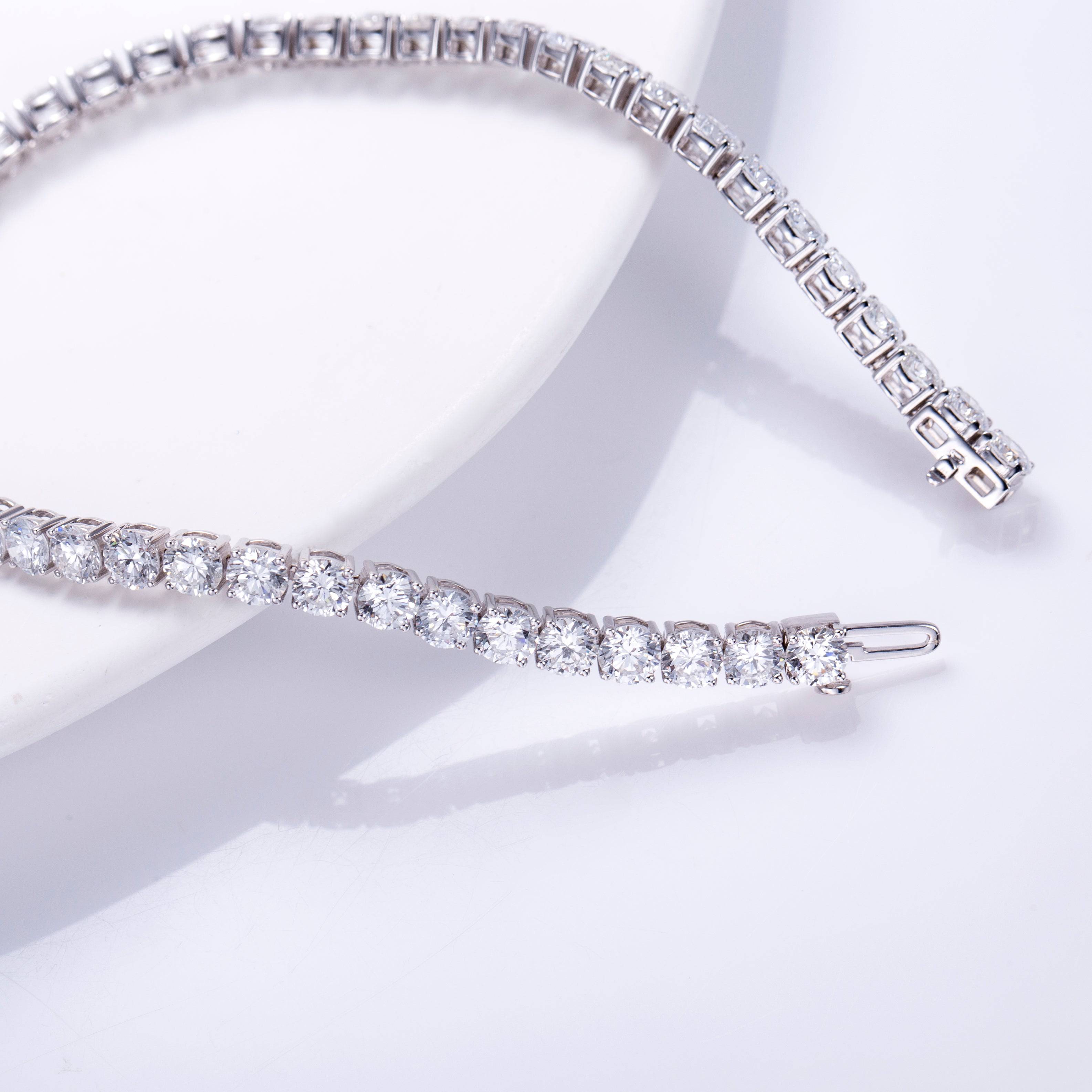Classic Tennis Bracelet 14k White Gold - IN STOCK - ROVA Brilliance