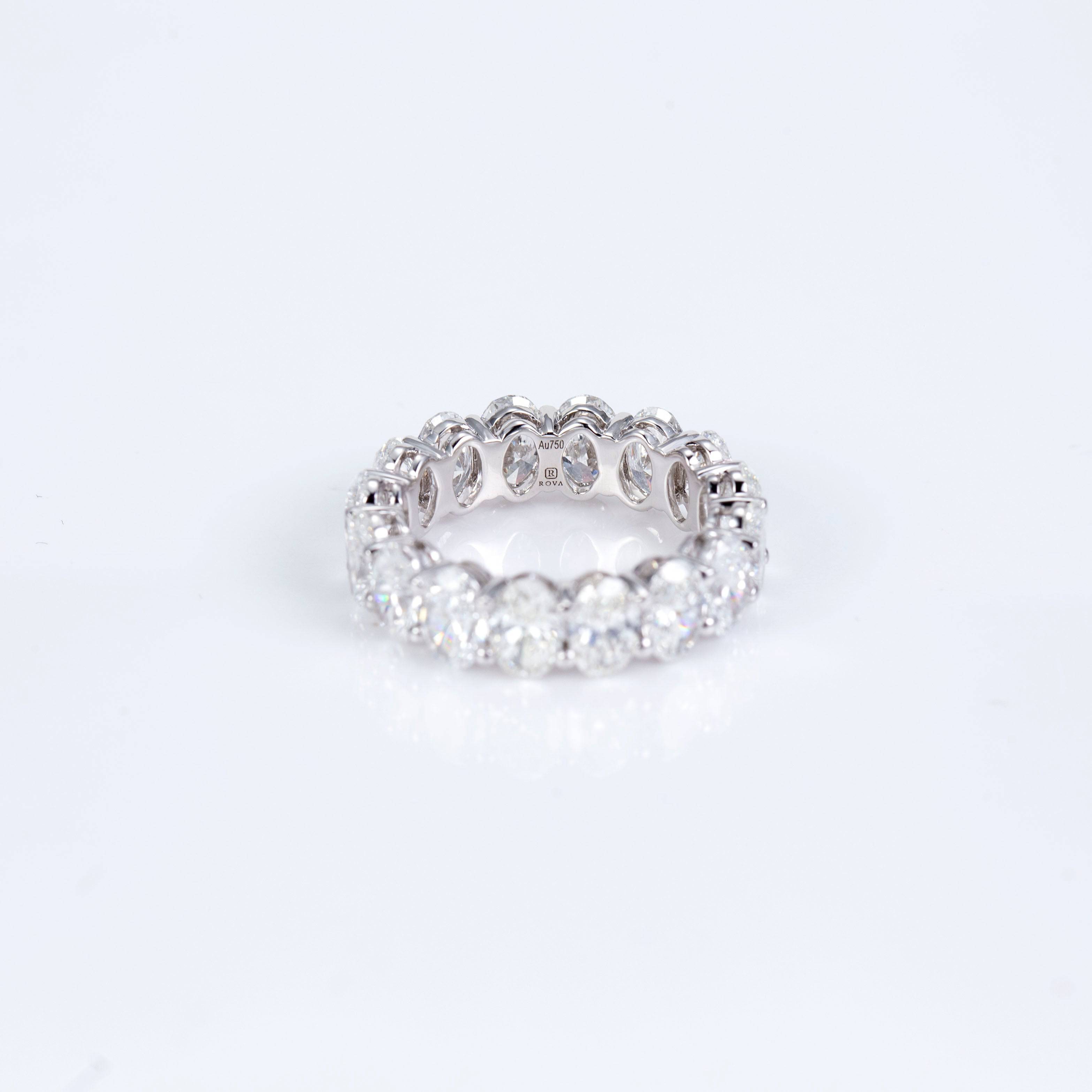 Eternal Radiance Oval Diamond Eternity Band - IN STOCK - ROVA Brilliance