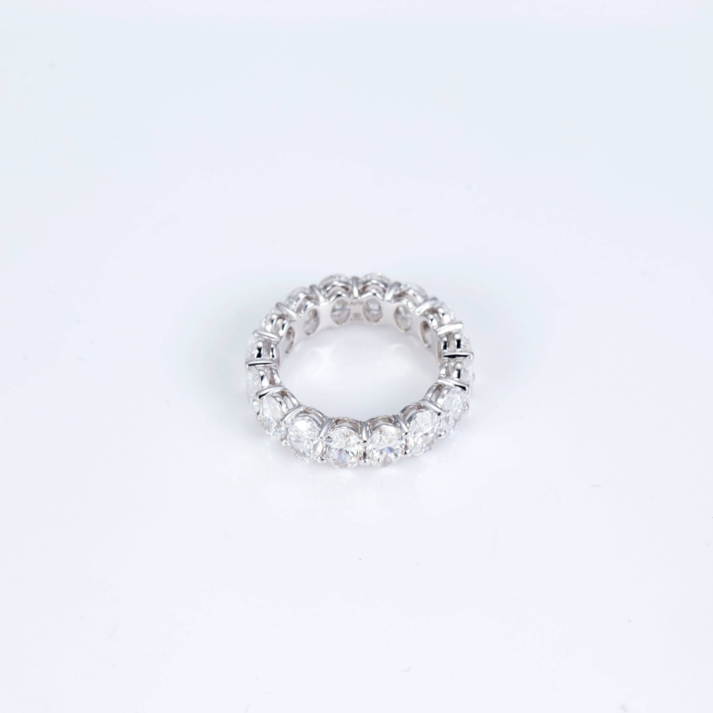 Eternal Radiance Oval Diamond Eternity Band - IN STOCK - ROVA Brilliance