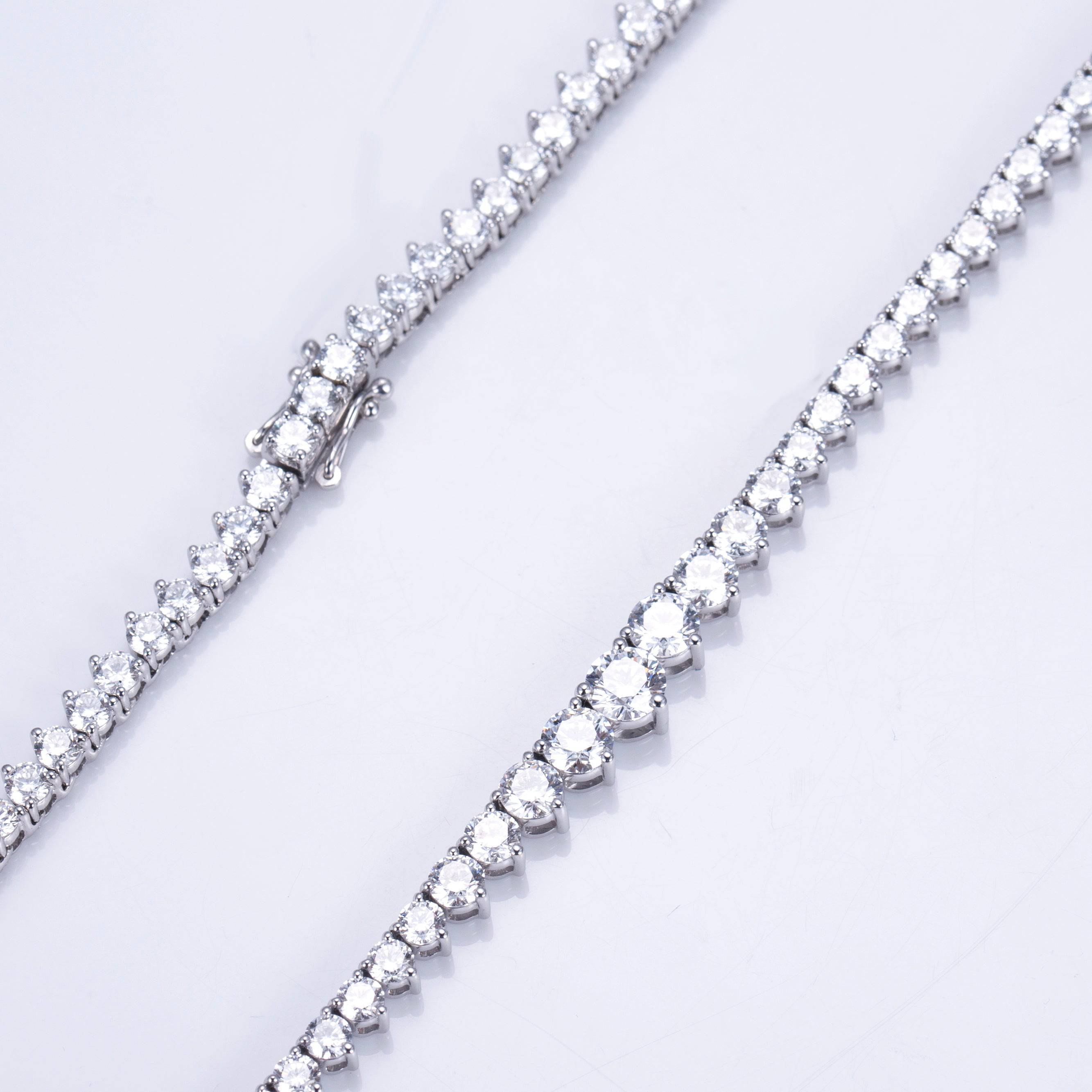 Graduated Tennis Necklace 14k - IN STOCK - ROVA Brilliance
