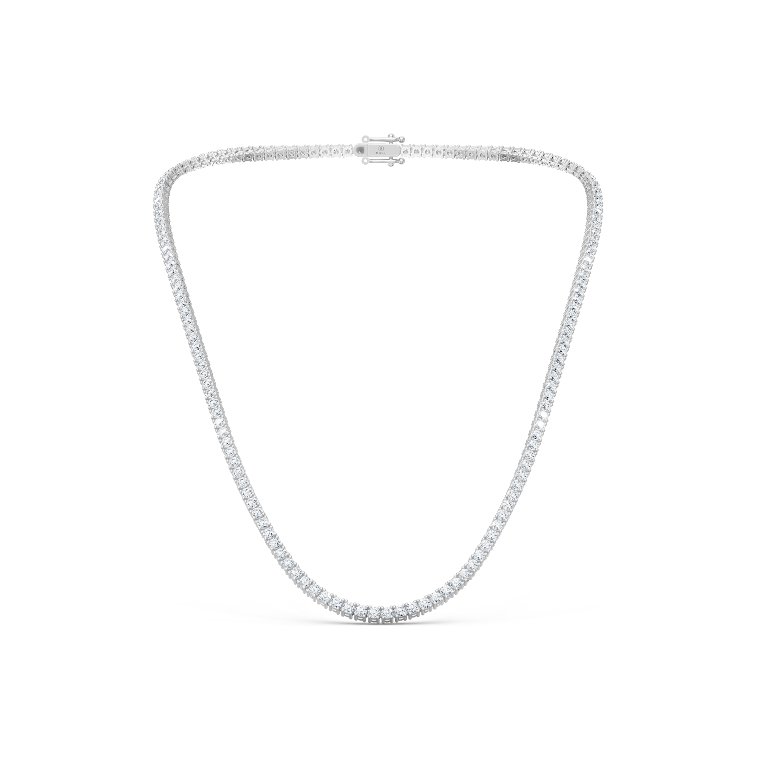 Classic Tennis Diamond Necklace 14k - IN STOCK