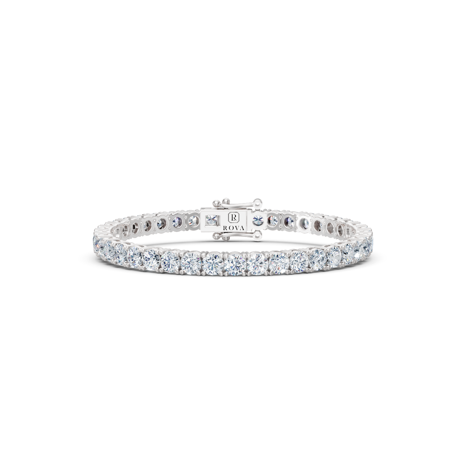 Classic Tennis Bracelet 14k White Gold - IN STOCK