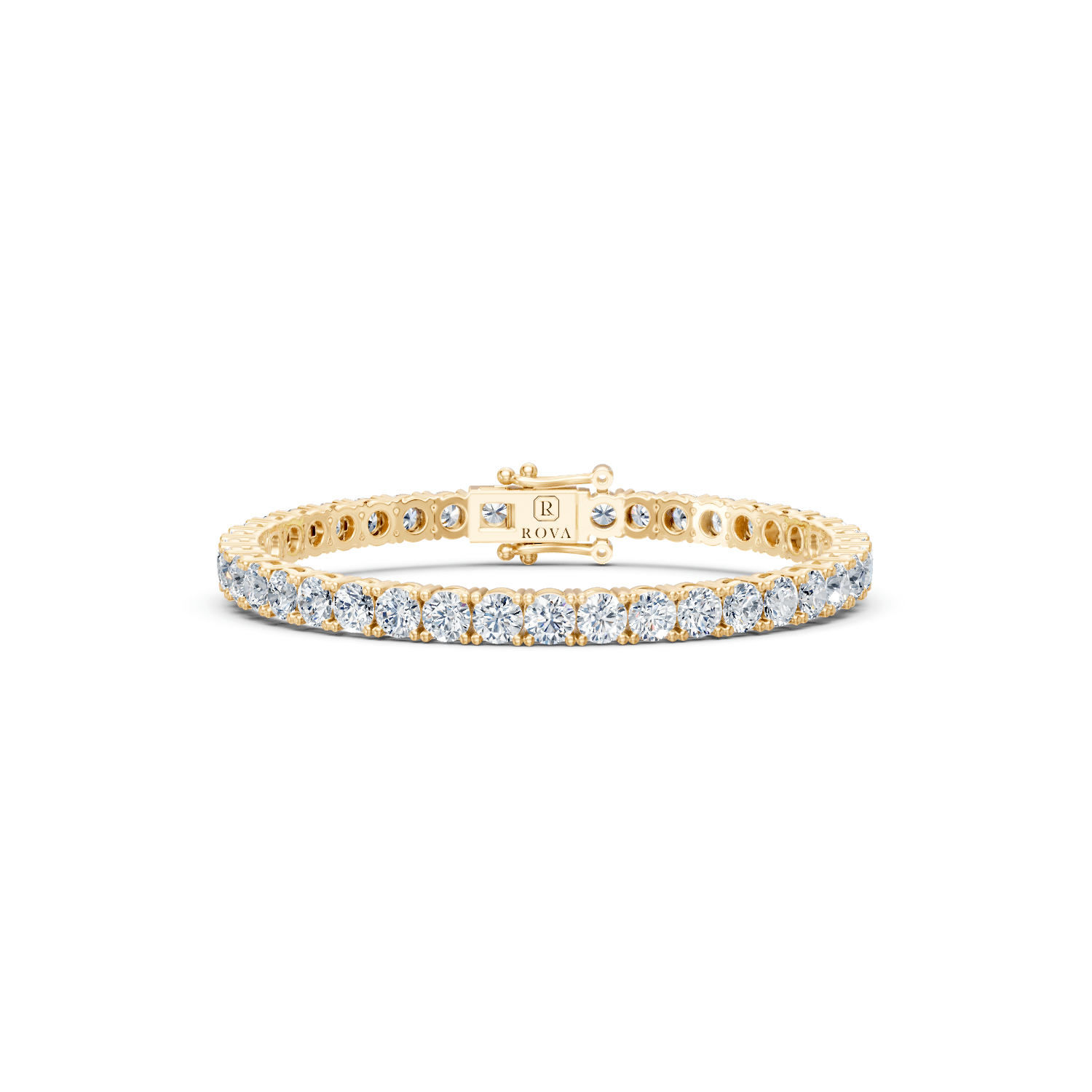 Classic Tennis Bracelet 18k Gold - ROVA Brilliance