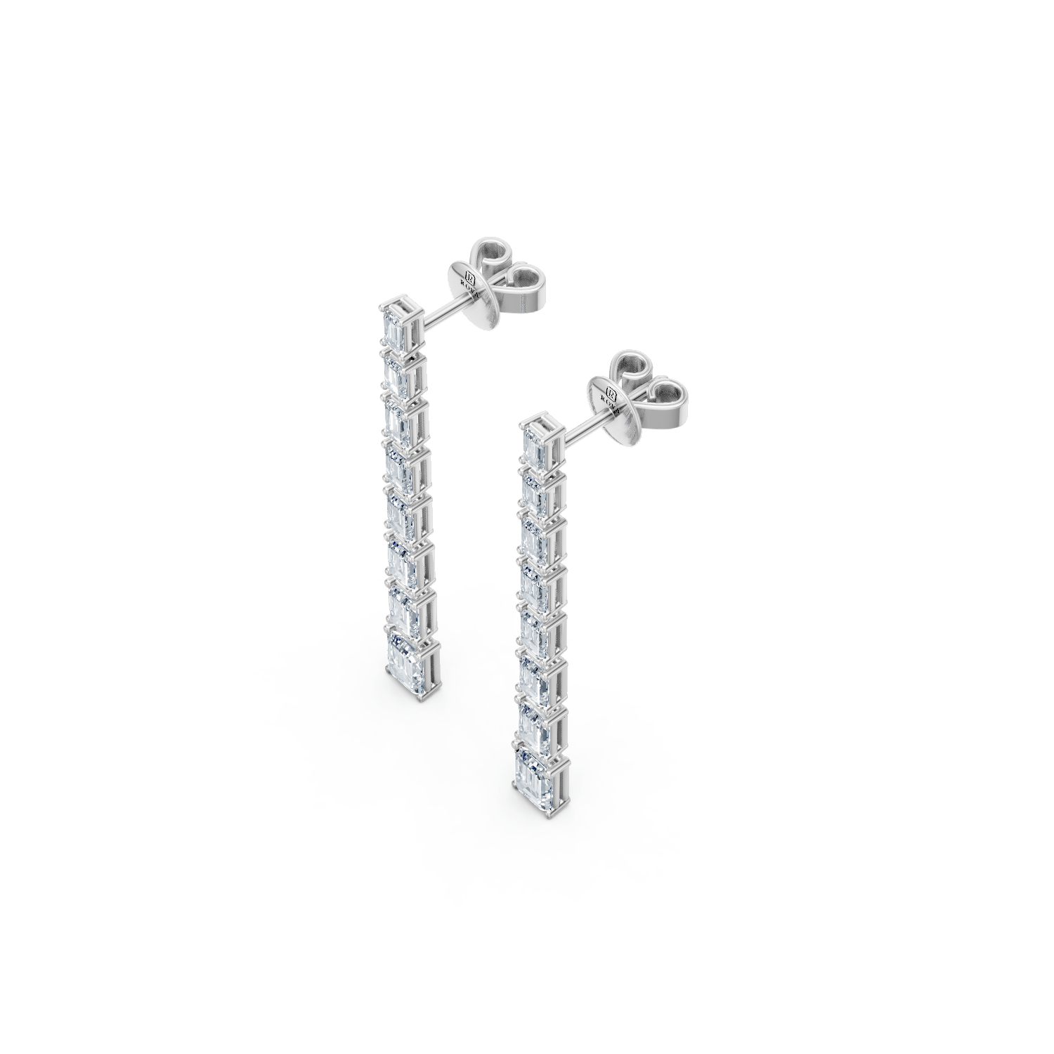 Round Brilliant Drop Diamond Earrings - ROVA Brilliance