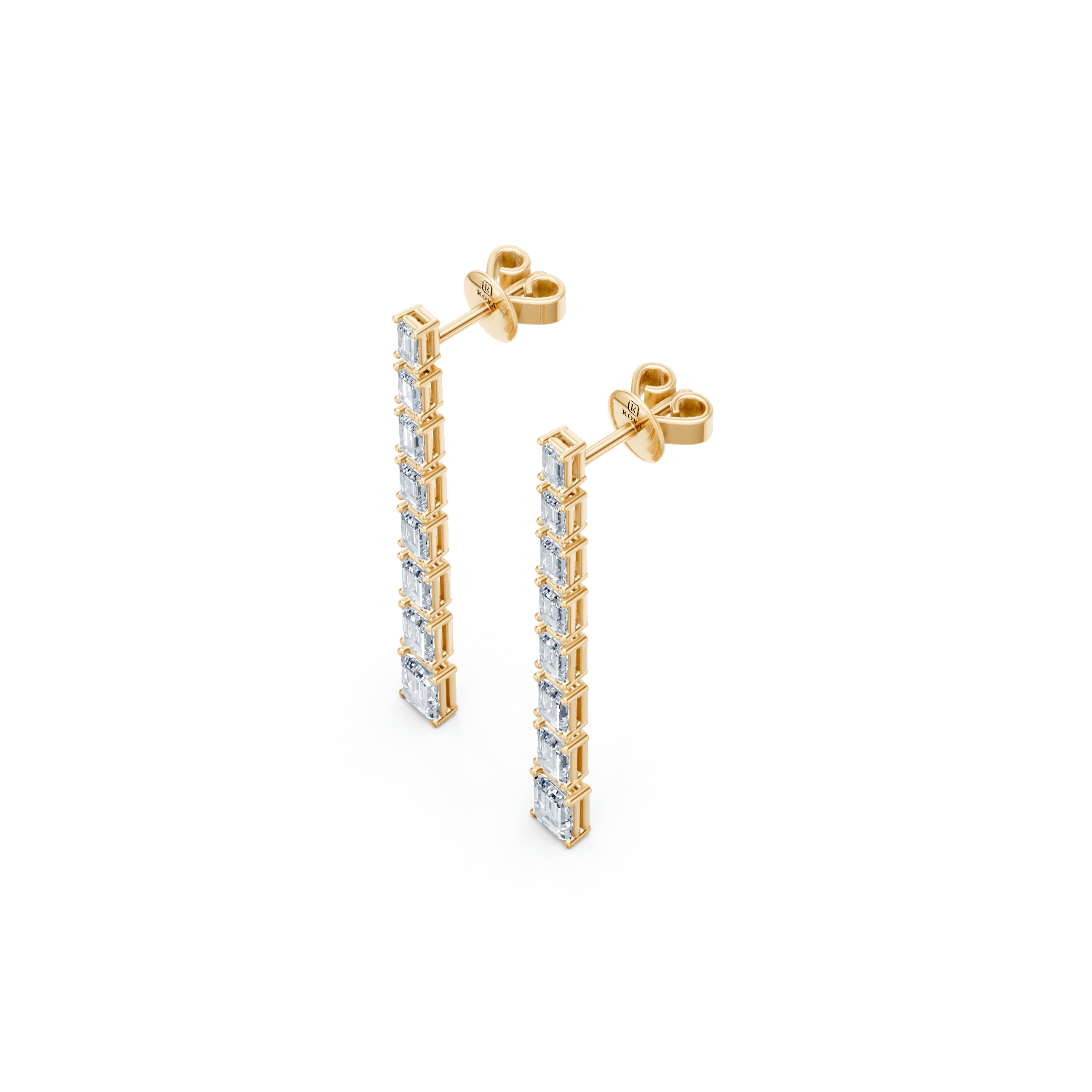 Round Brilliant Drop Diamond Earrings - ROVA Brilliance