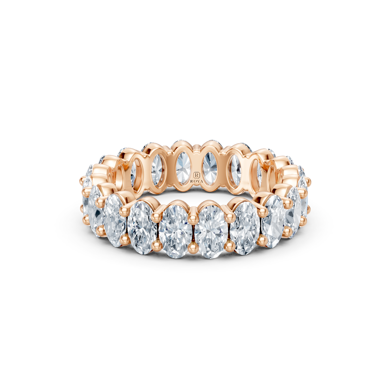 Oval Diamond Eternity Band