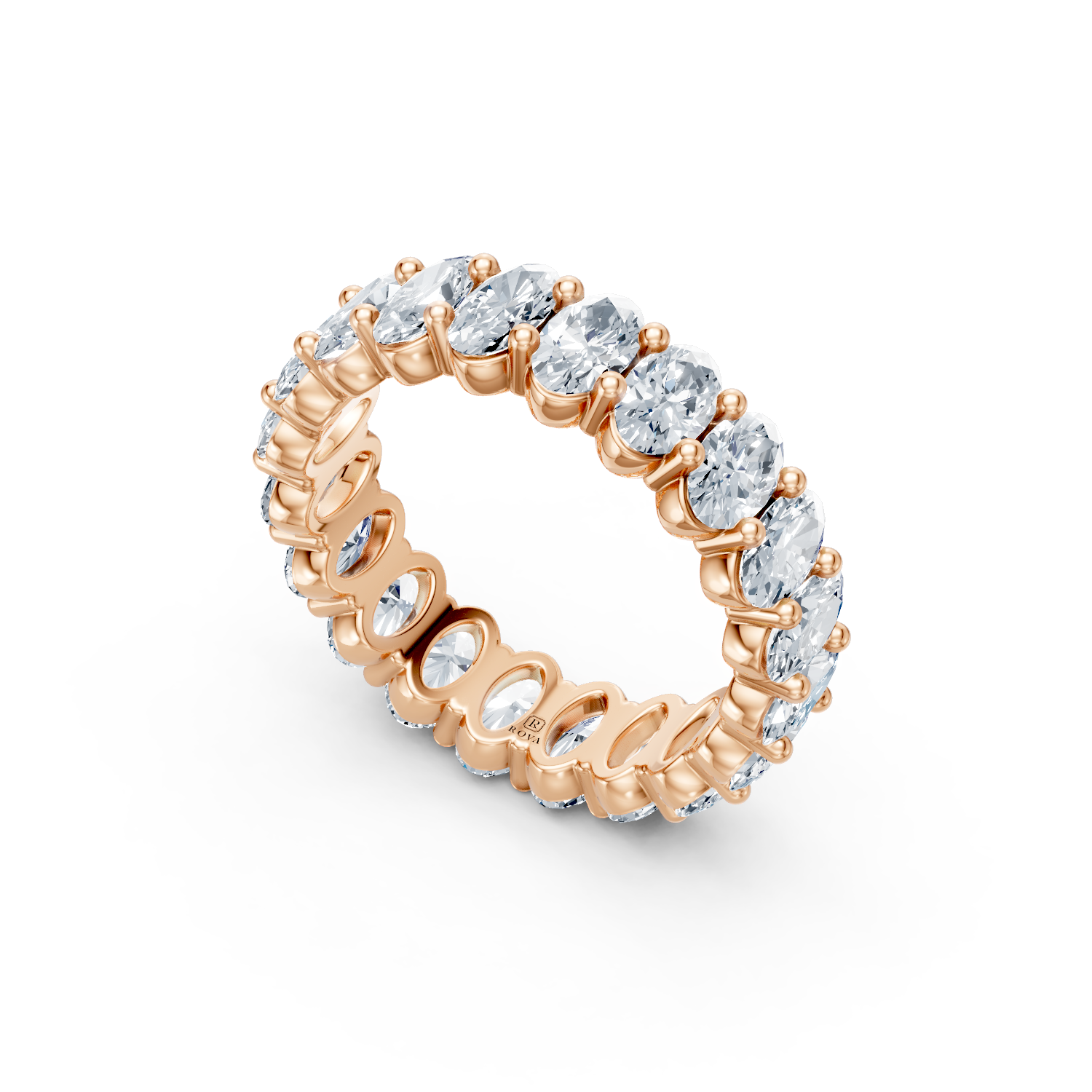 Oval Diamond Eternity Band
