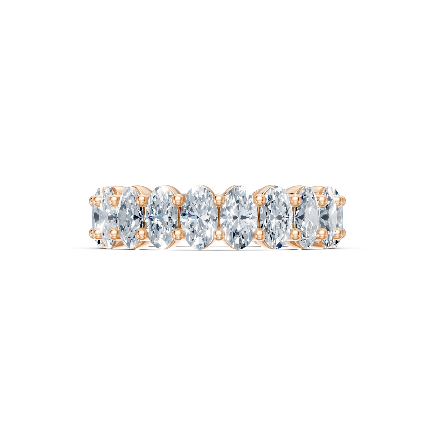 Oval Diamond Eternity Band