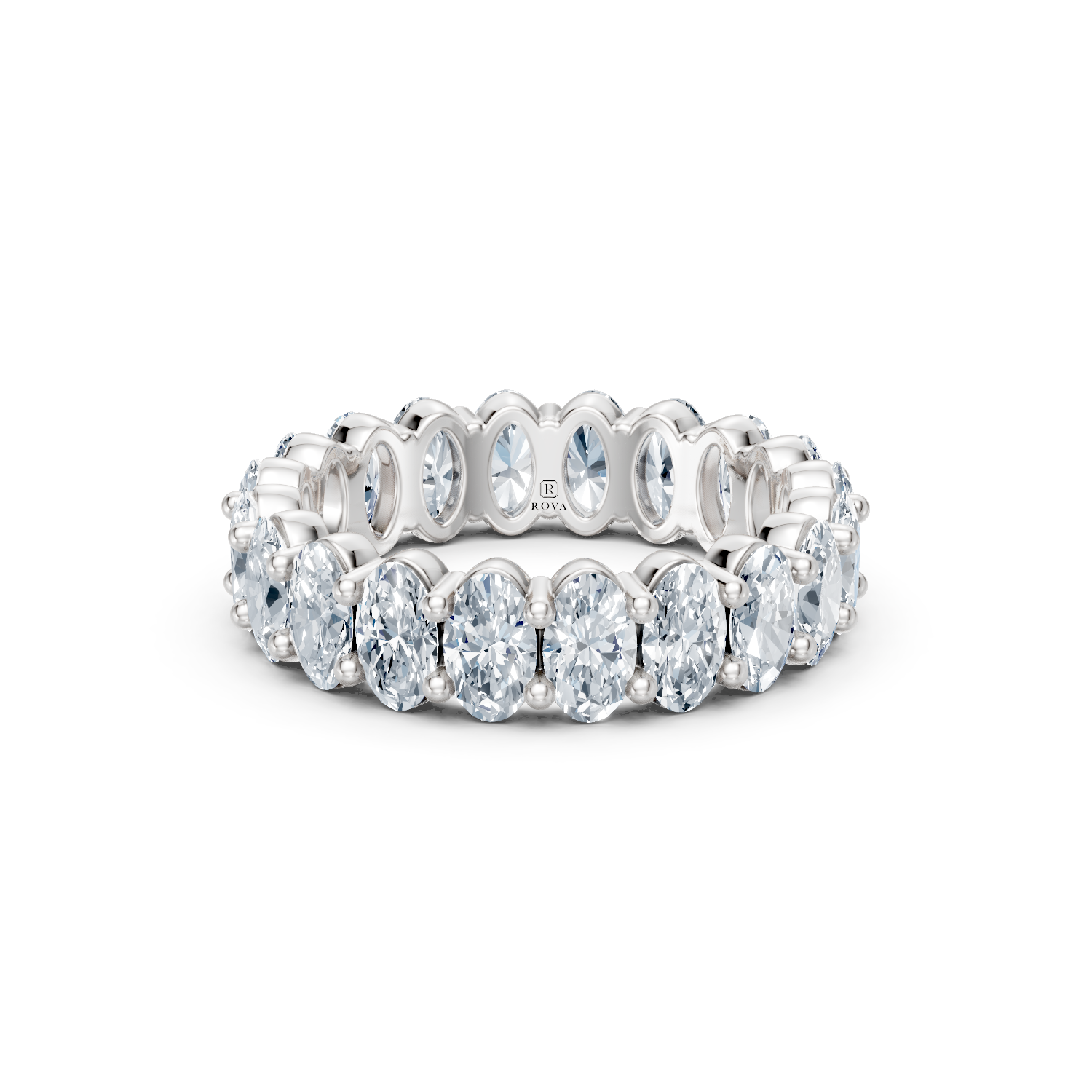 Oval Diamond Eternity Band