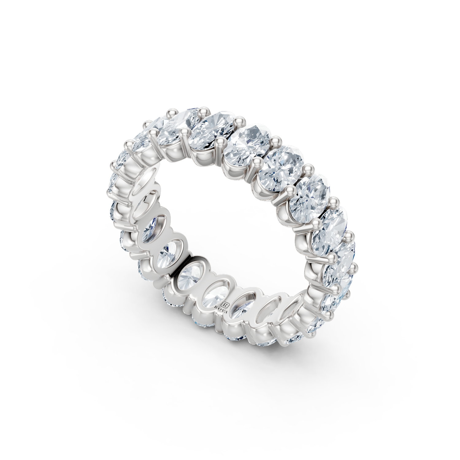 Oval Diamond Eternity Band