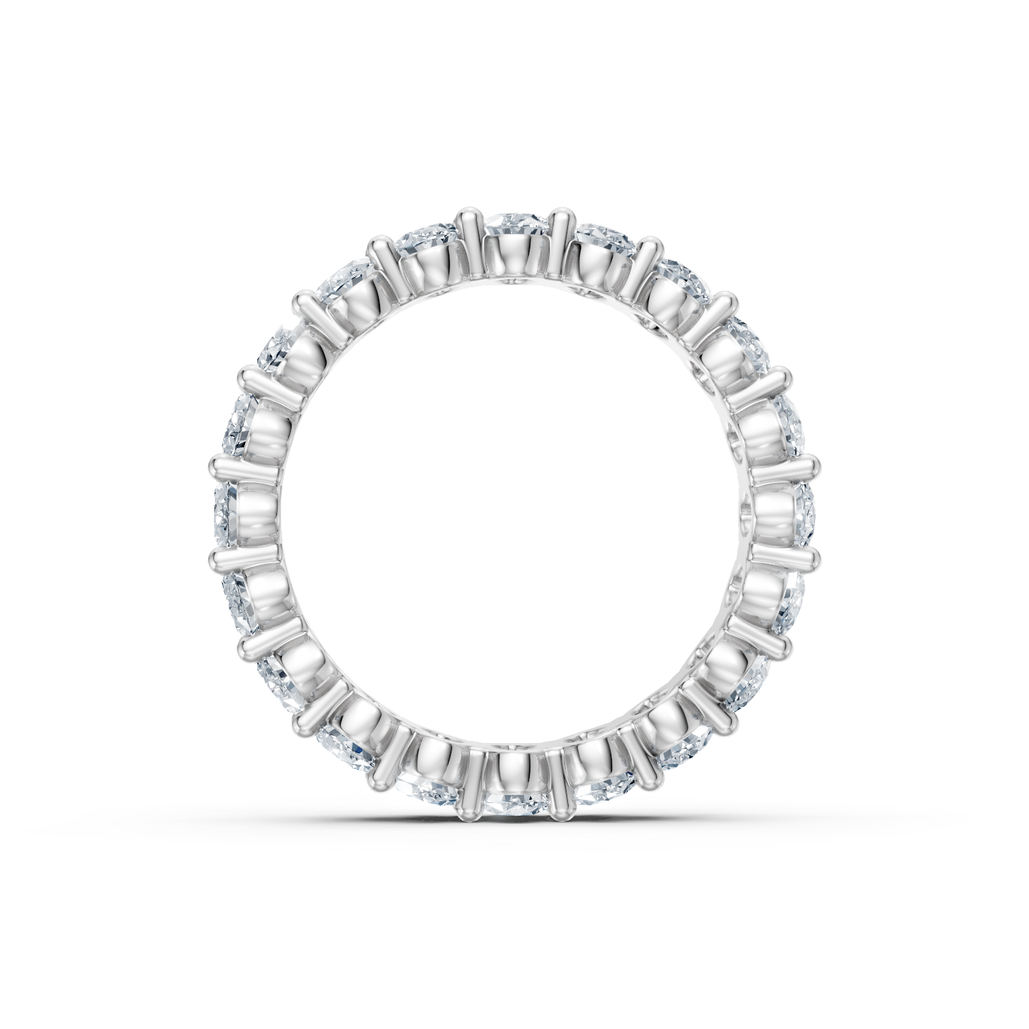 Oval Diamond Eternity Band