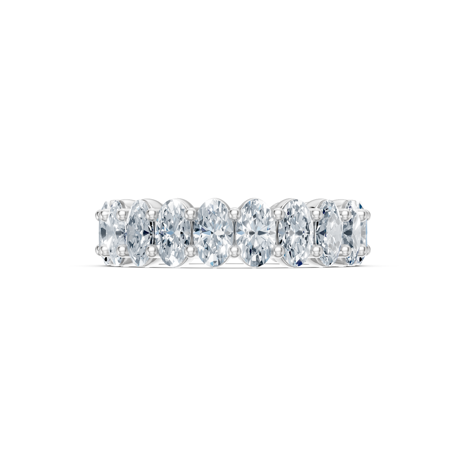 Oval Diamond Eternity Band