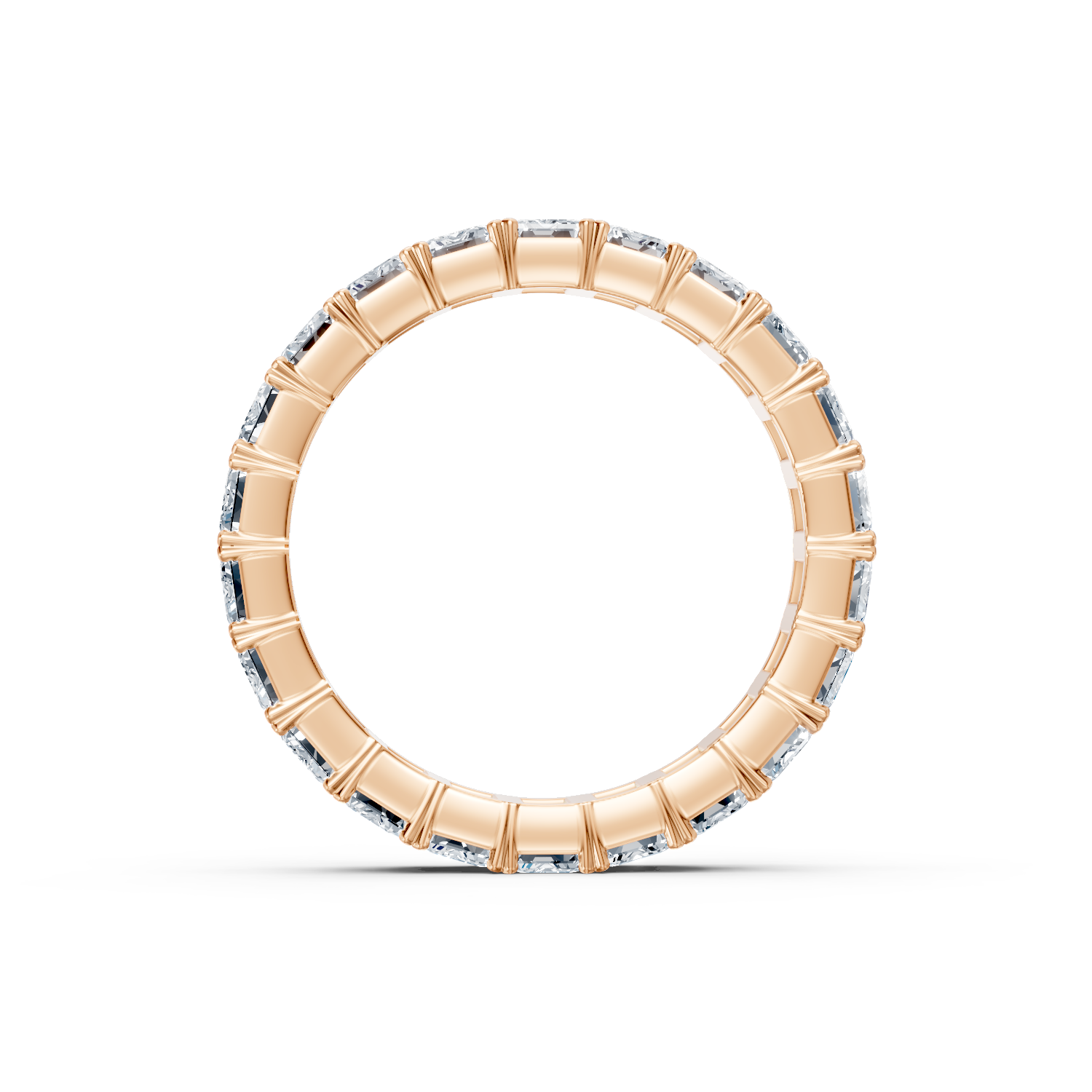 Emerald Cut Diamond Eternity Band