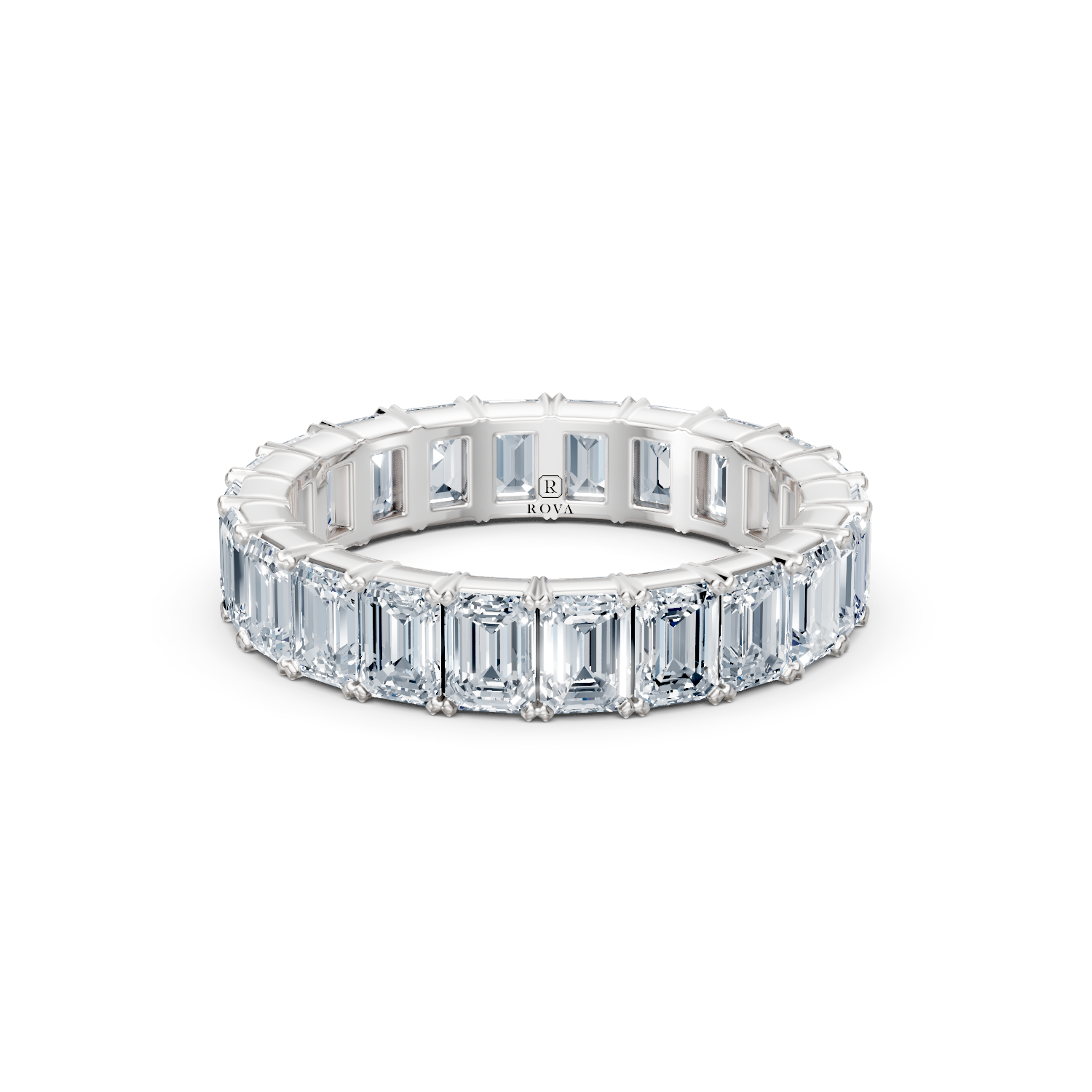 Emerald Cut Diamond Eternity Band