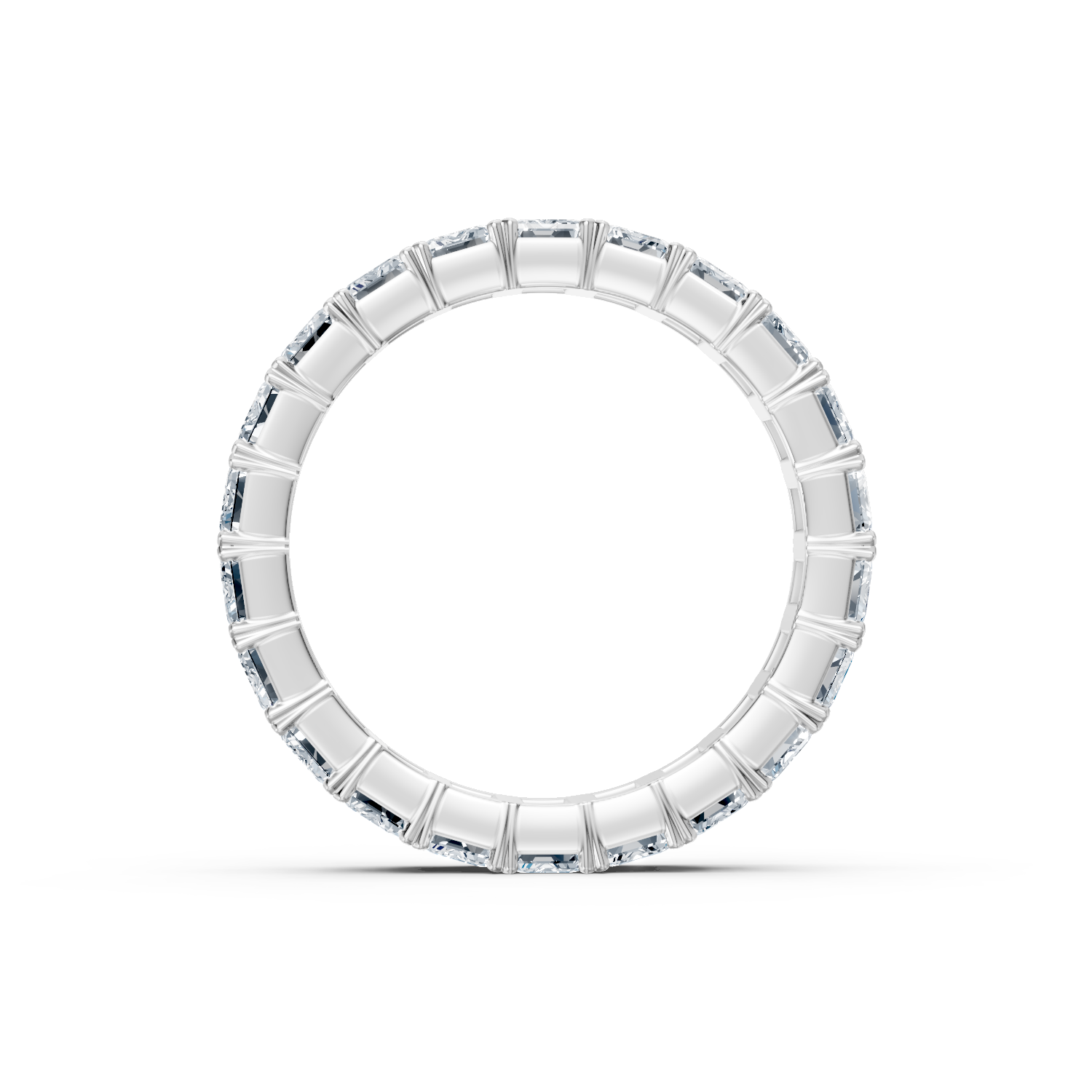 Emerald Cut Diamond Eternity Band