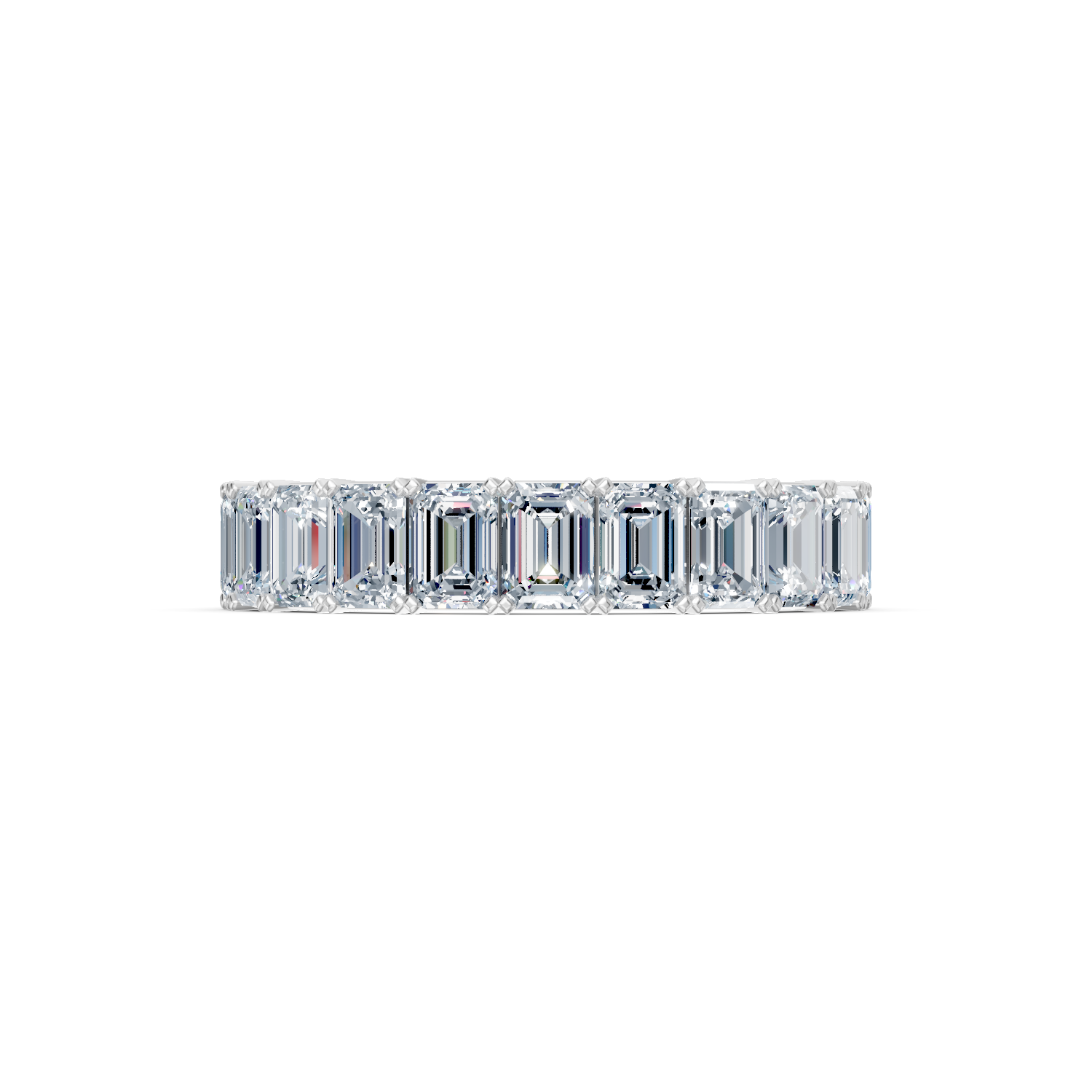 Emerald Cut Diamond Eternity Band