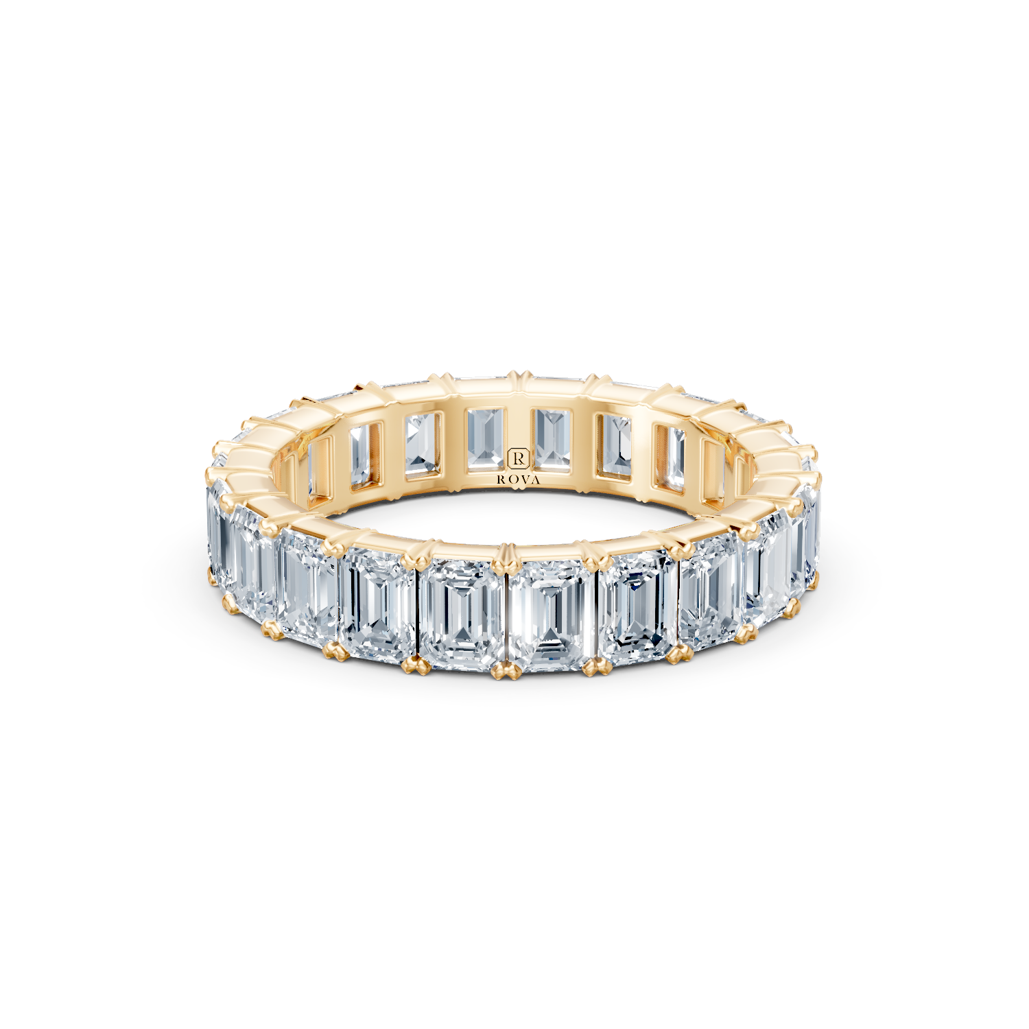 Emerald Cut Diamond Eternity Band
