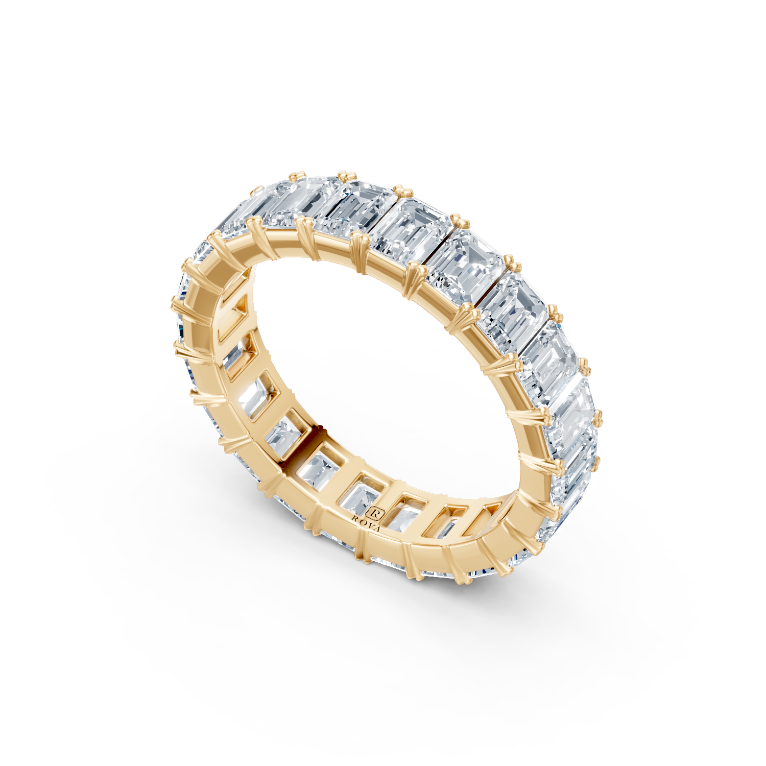 Emerald Cut Diamond Eternity Band