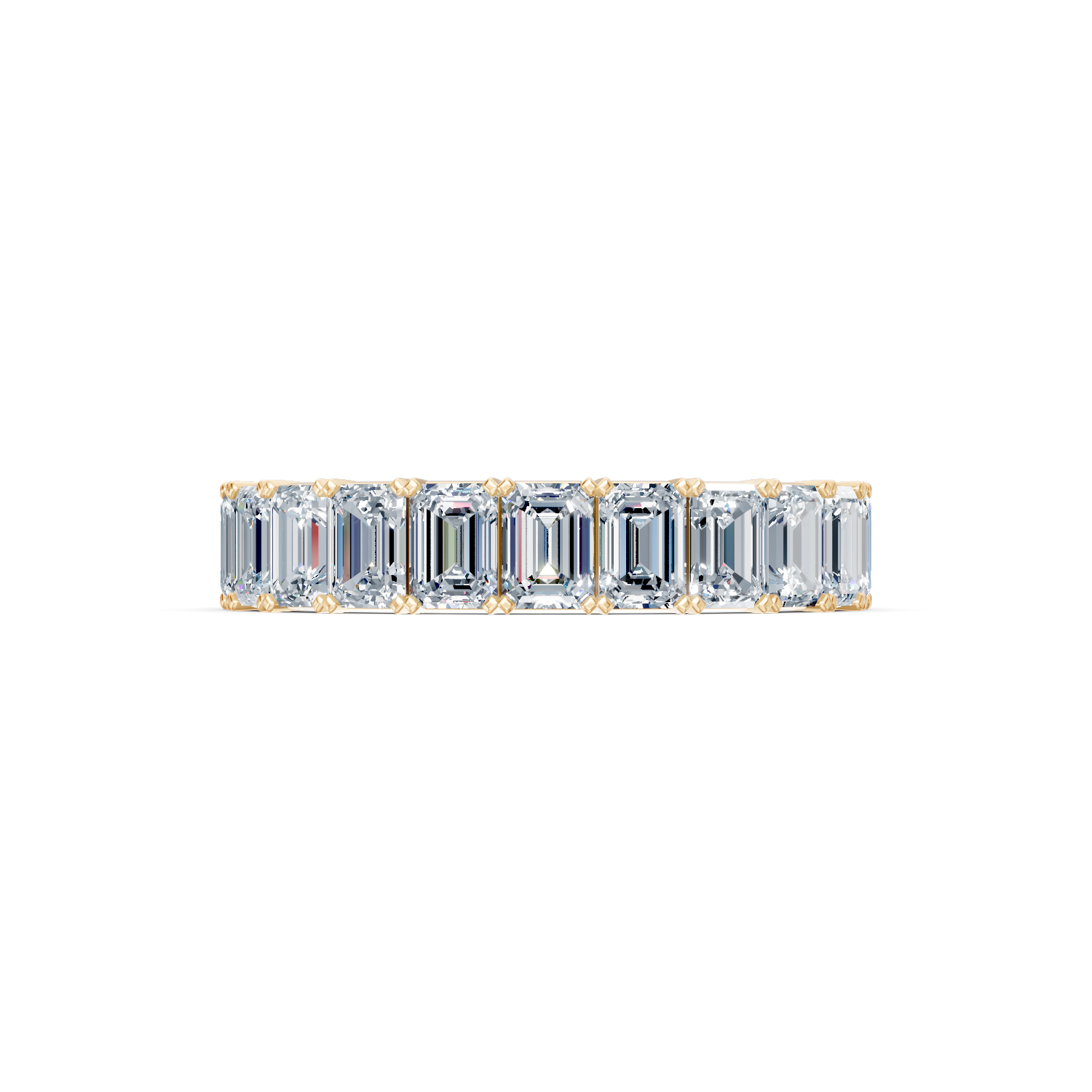 Emerald Cut Diamond Eternity Band