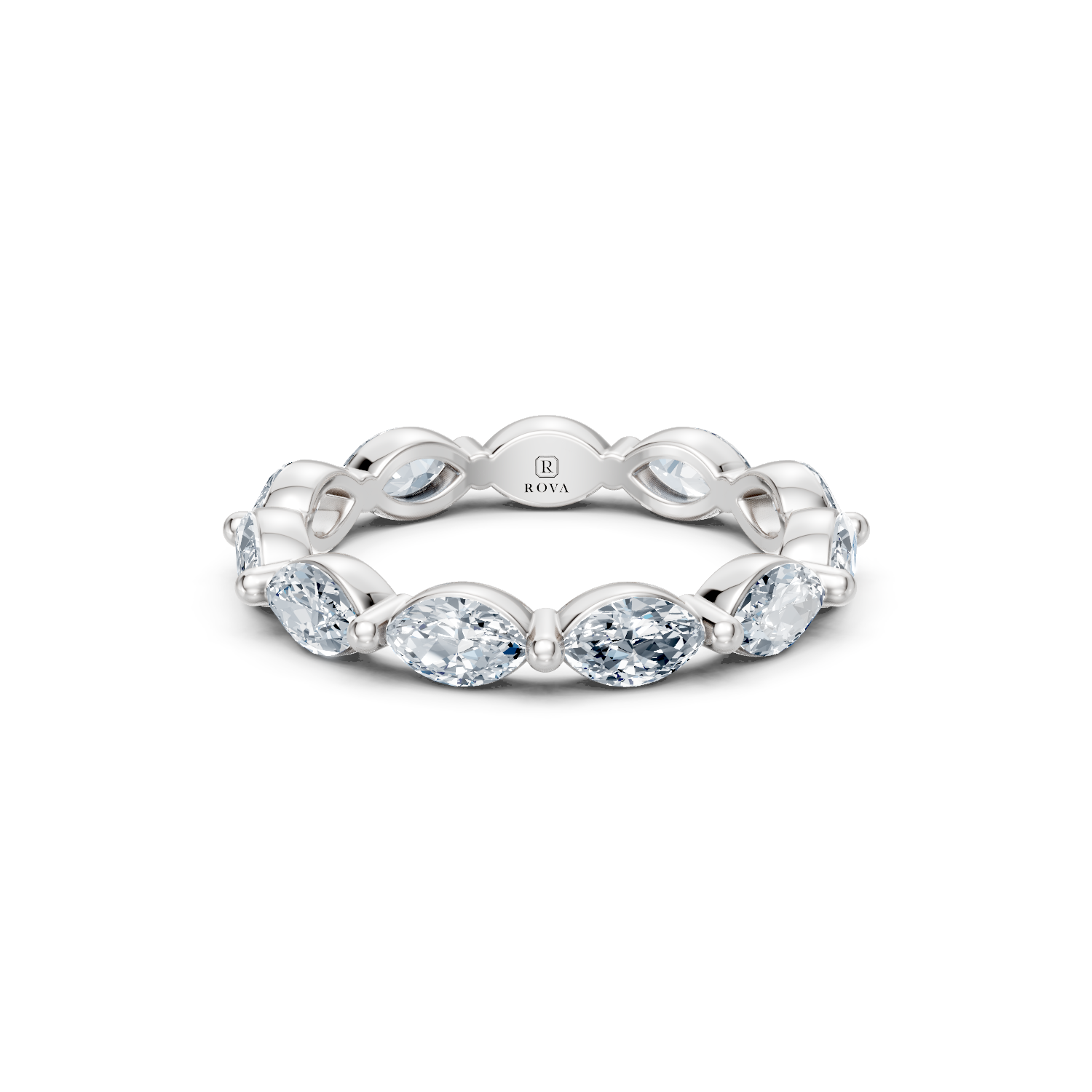 Marquise Diamond Eternity Band