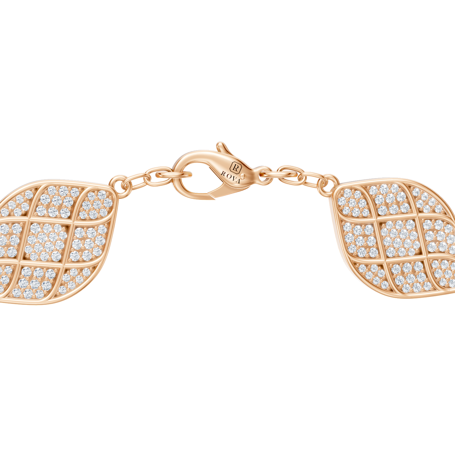 Radiant Pavé Leaf Bracelet