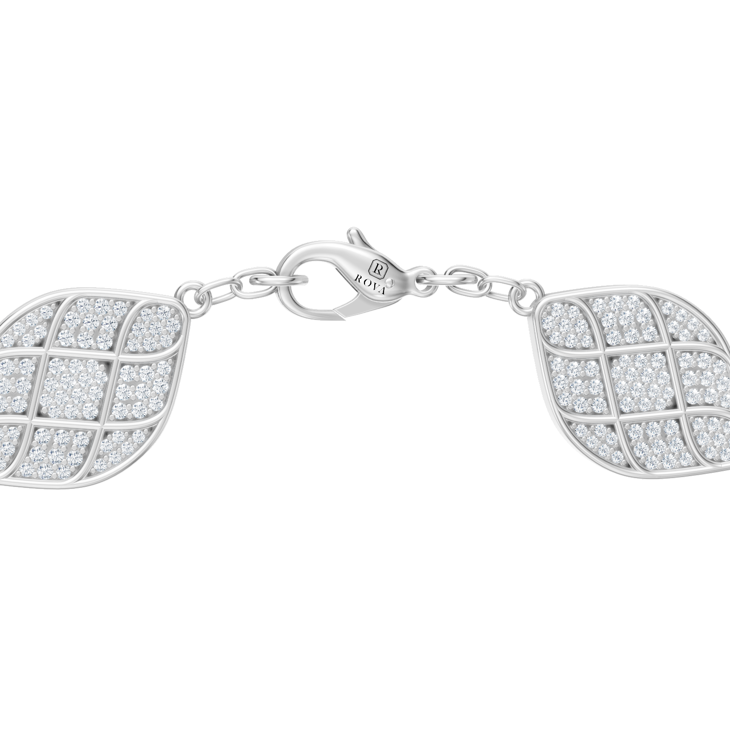 Radiant Pavé Leaf Bracelet