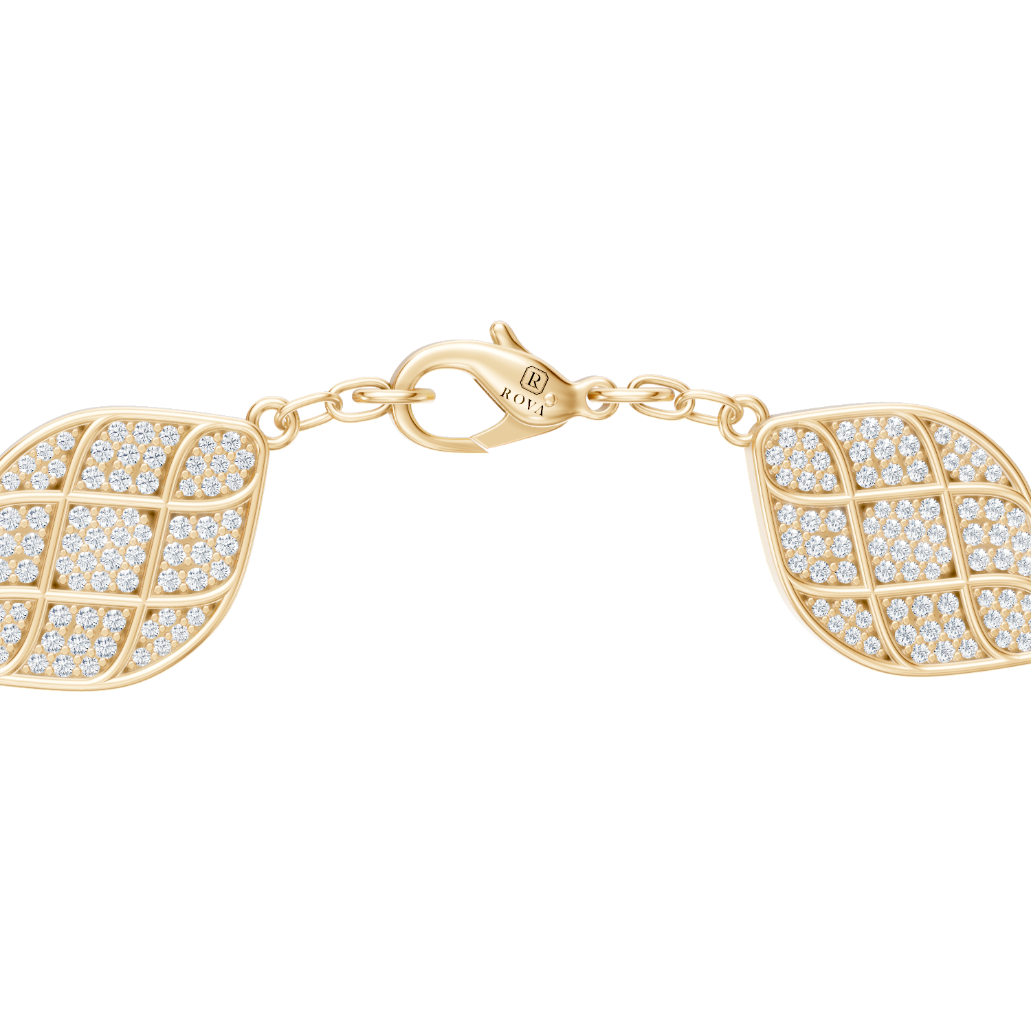 Radiant Pavé Leaf Bracelet