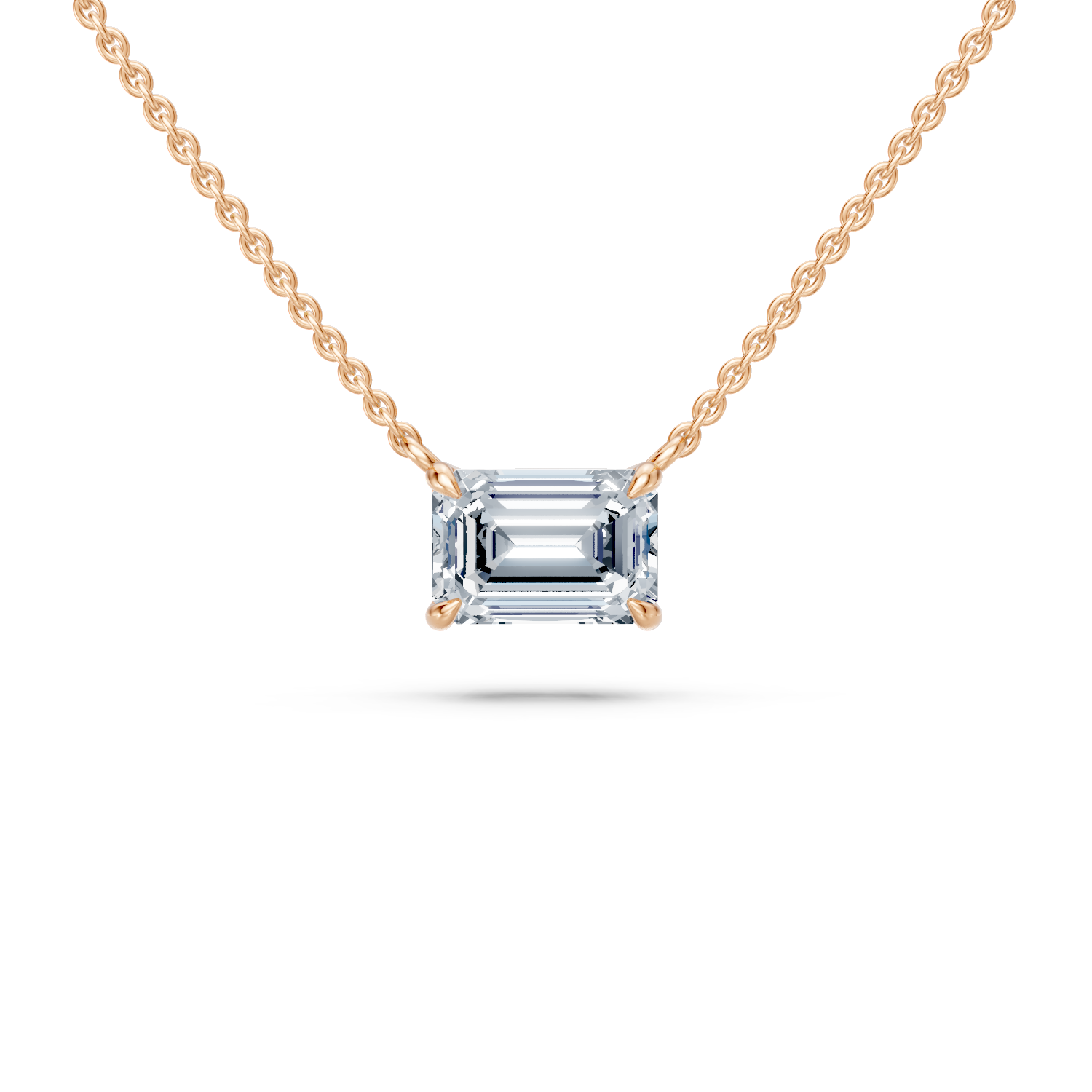 Emerald Cut Pendant