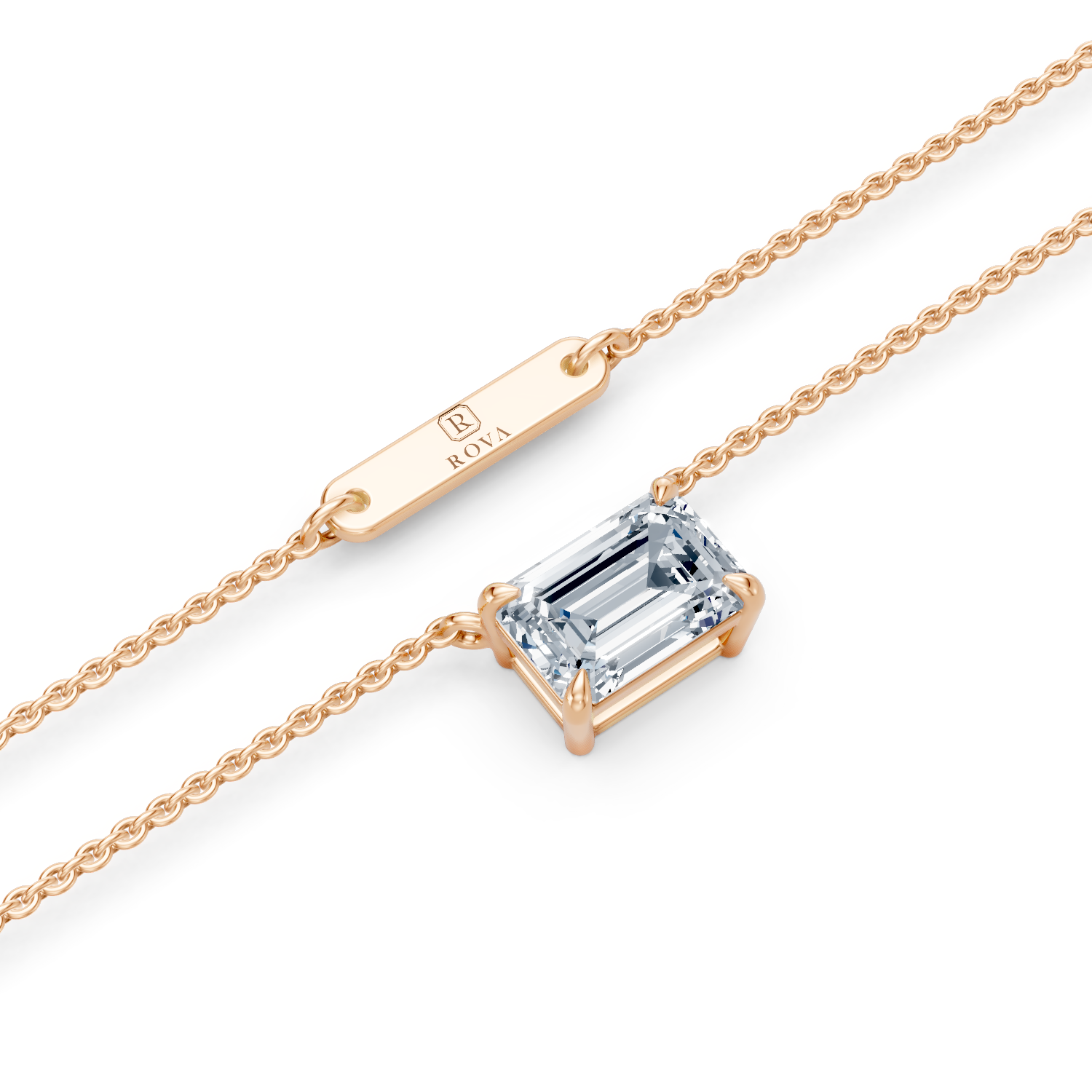 Emerald Cut Pendant