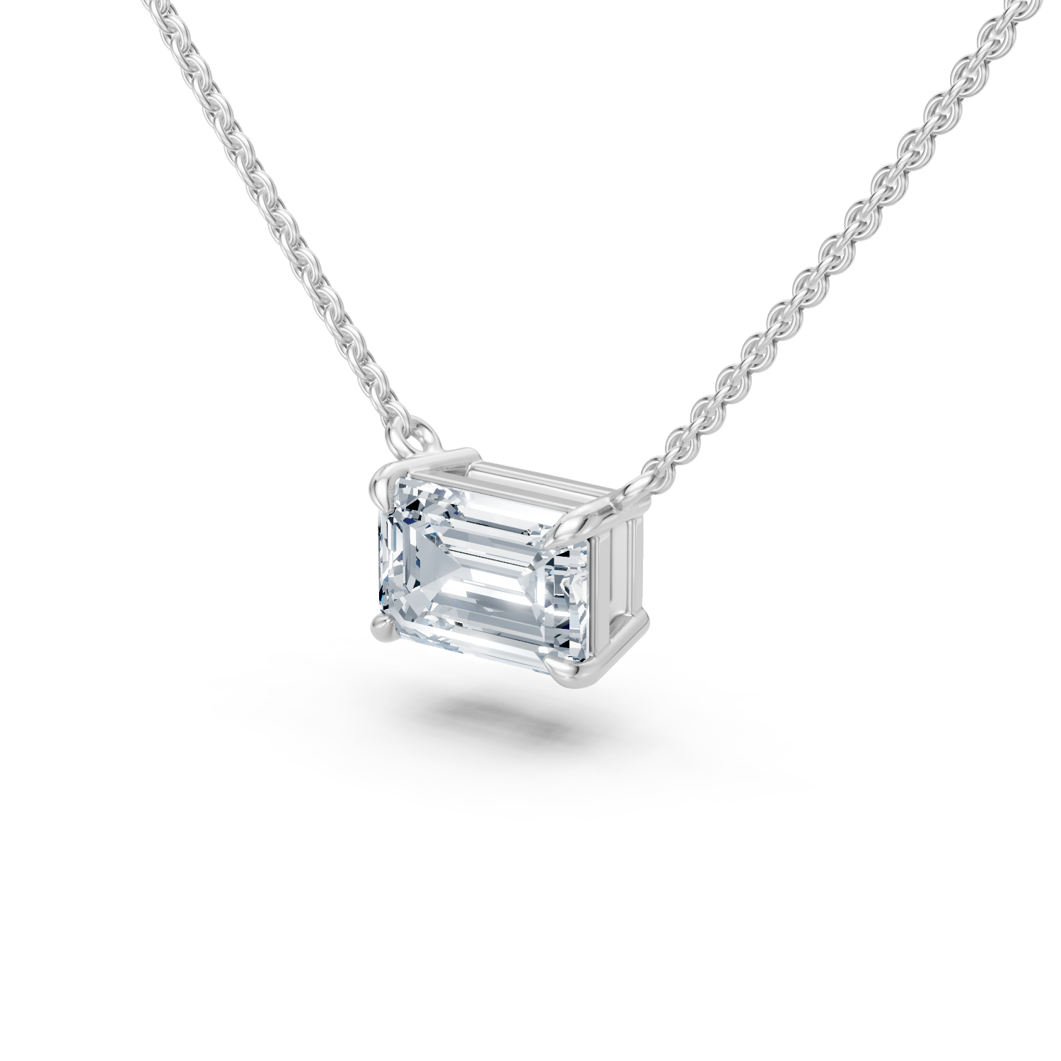 Emerald Cut Pendant