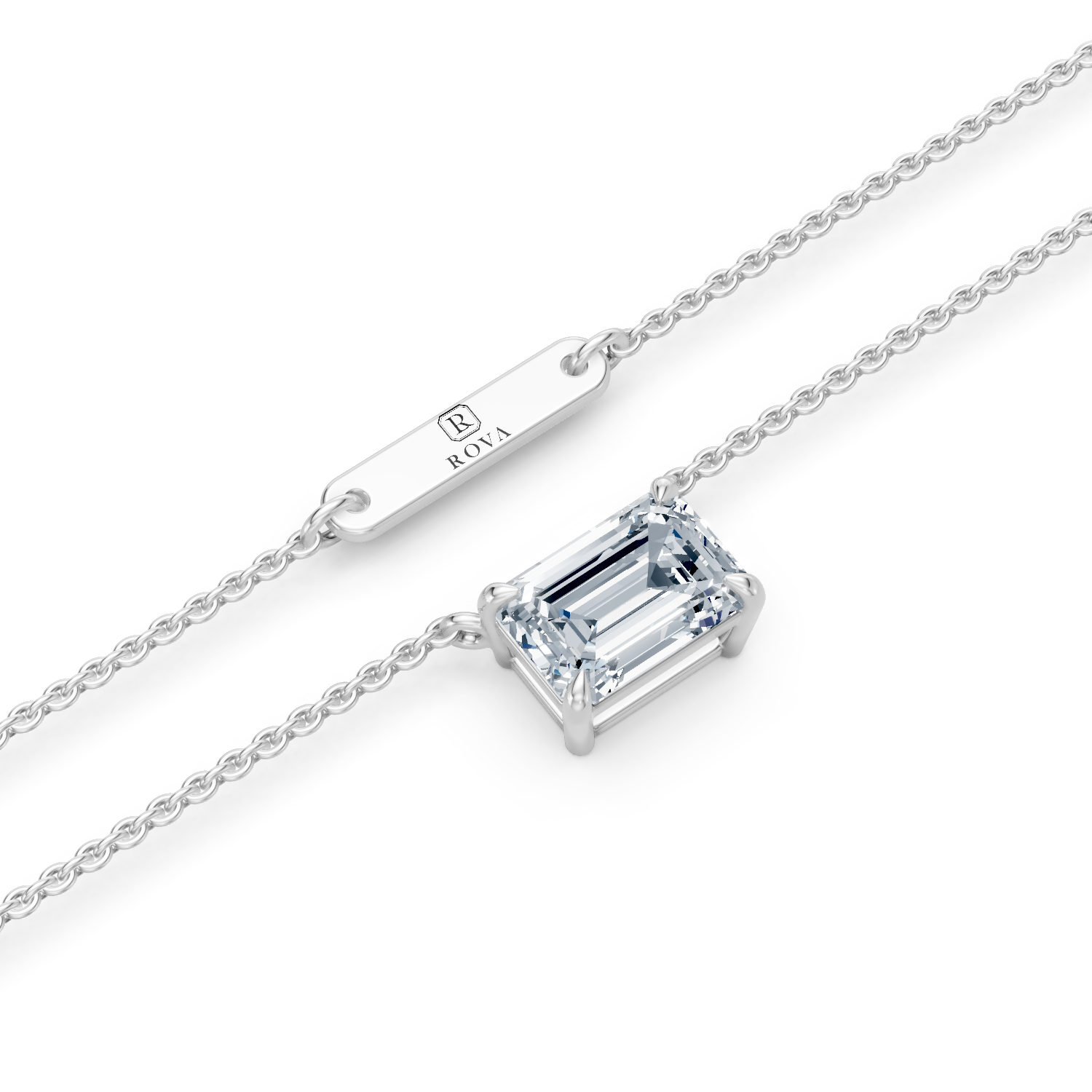 Emerald Cut Pendant