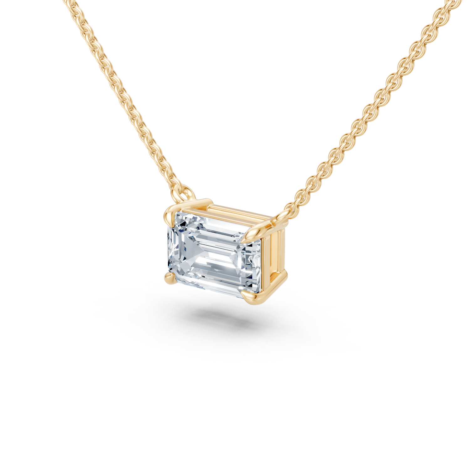 Emerald Cut Pendant