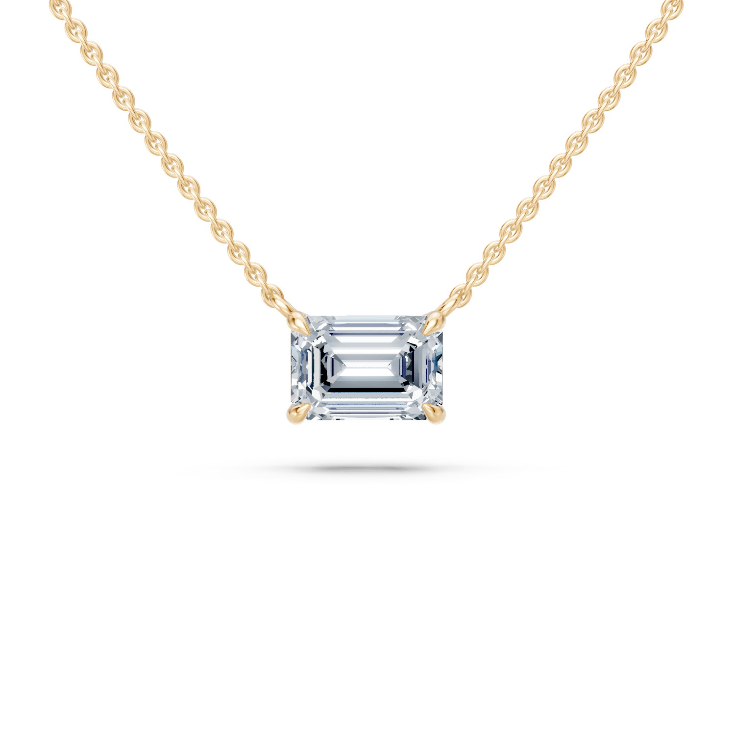 Emerald Cut Pendant
