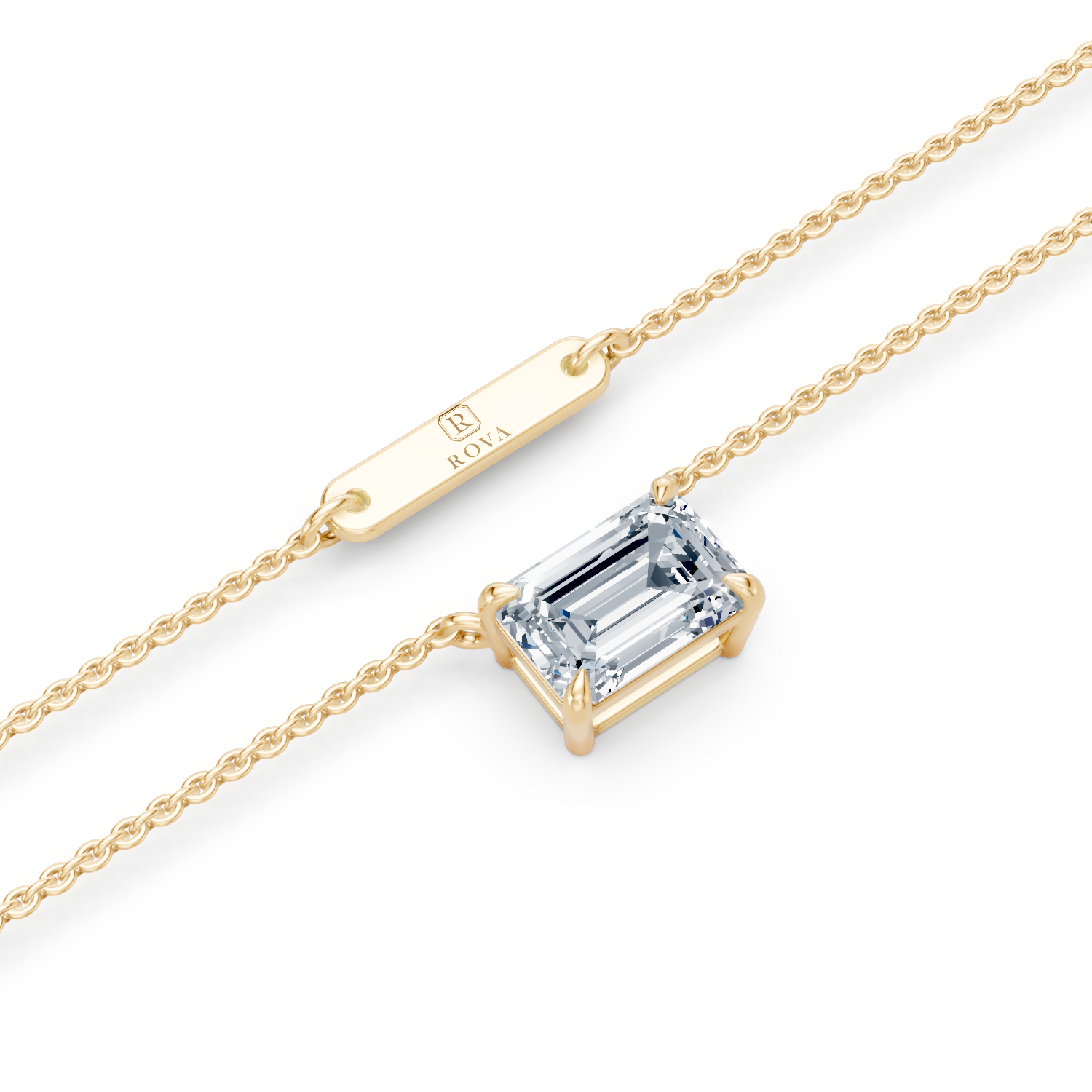 Emerald Cut Pendant