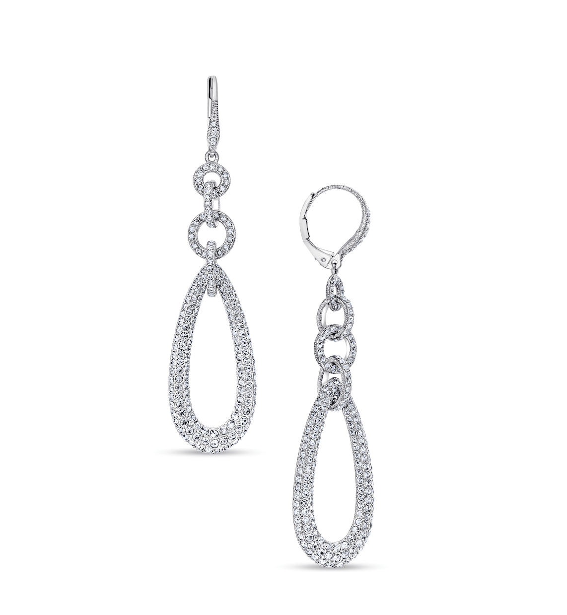 Elegant Teardrop Diamond Earrings - ROVA Brilliance