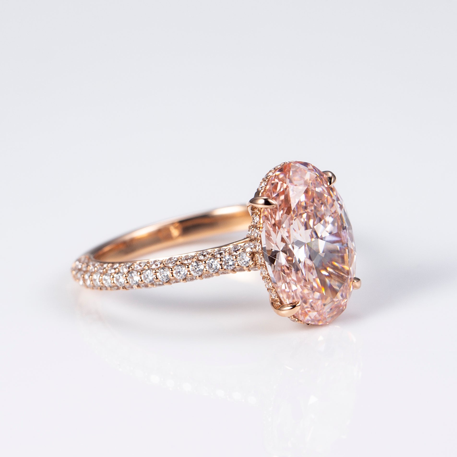 Eternal Blush Oval Pink Diamond Ring - IN STOCK