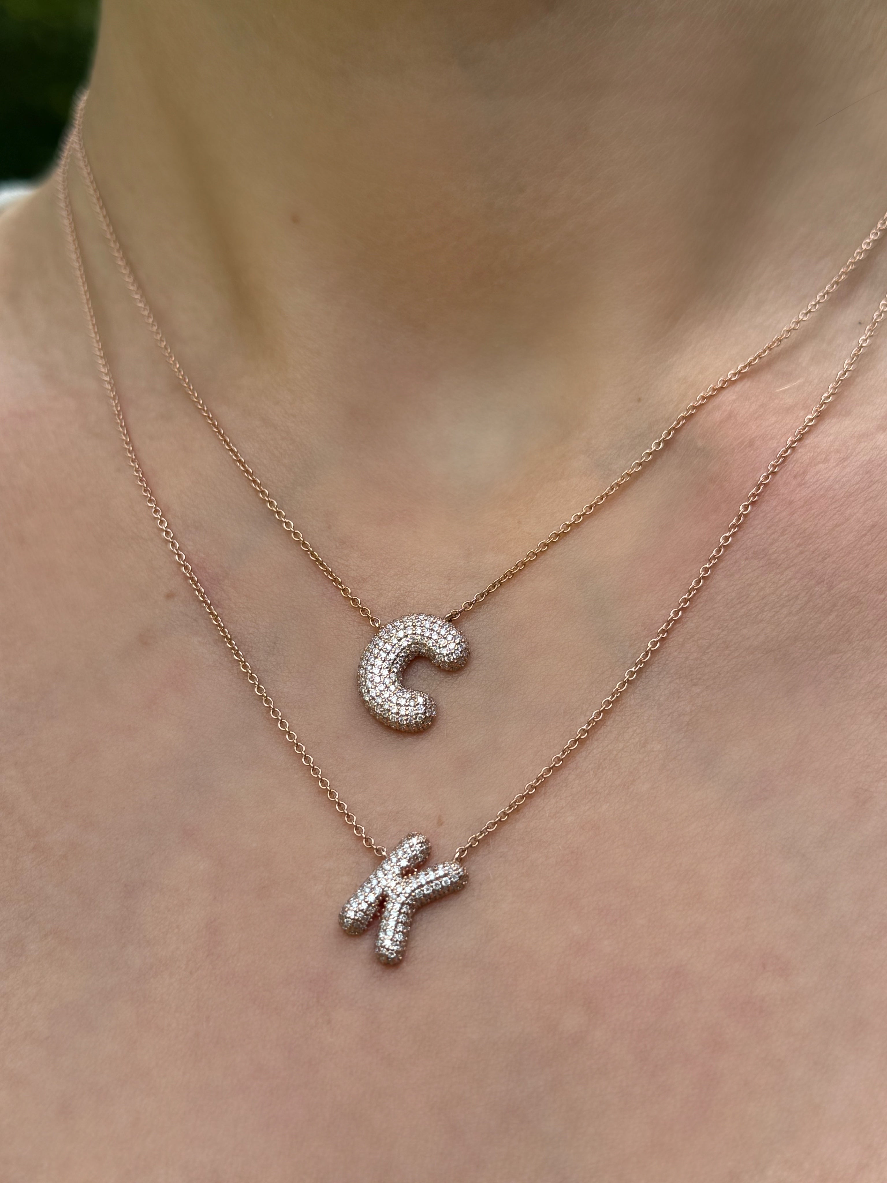 Bubble Letter Pendant