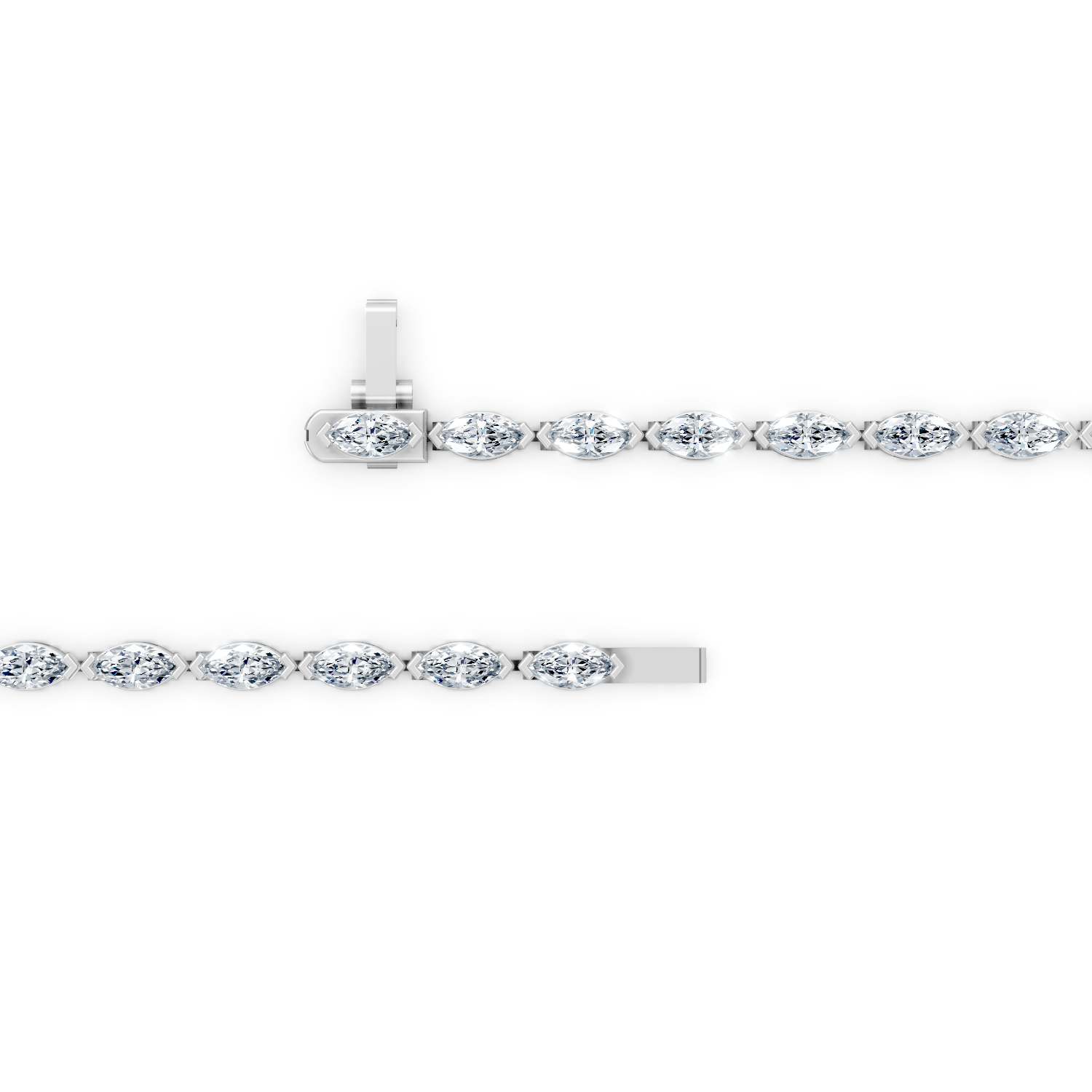 Marquise Tennis Bracelet 18k Gold