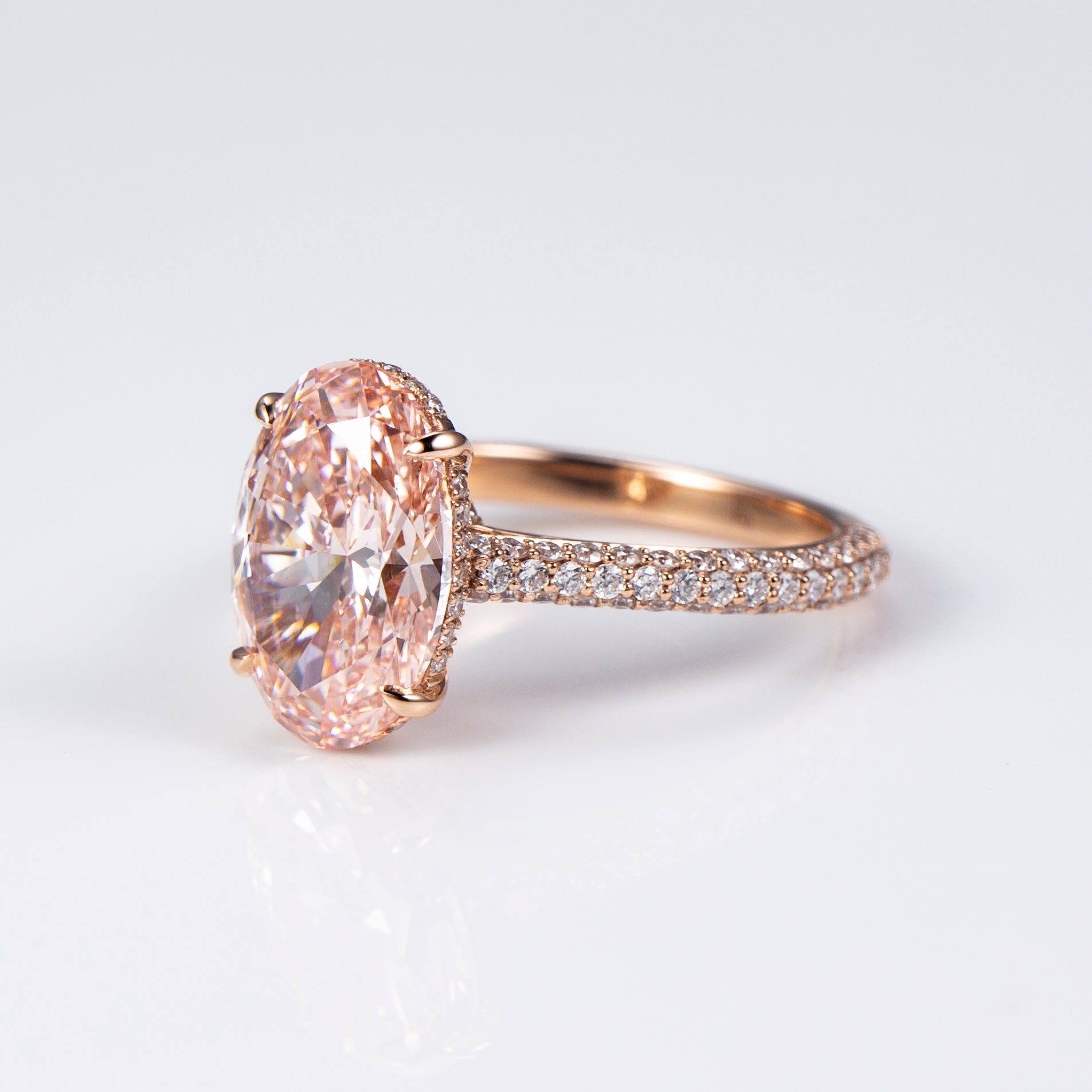 Eternal Blush Oval Pink Diamond Ring - IN STOCK